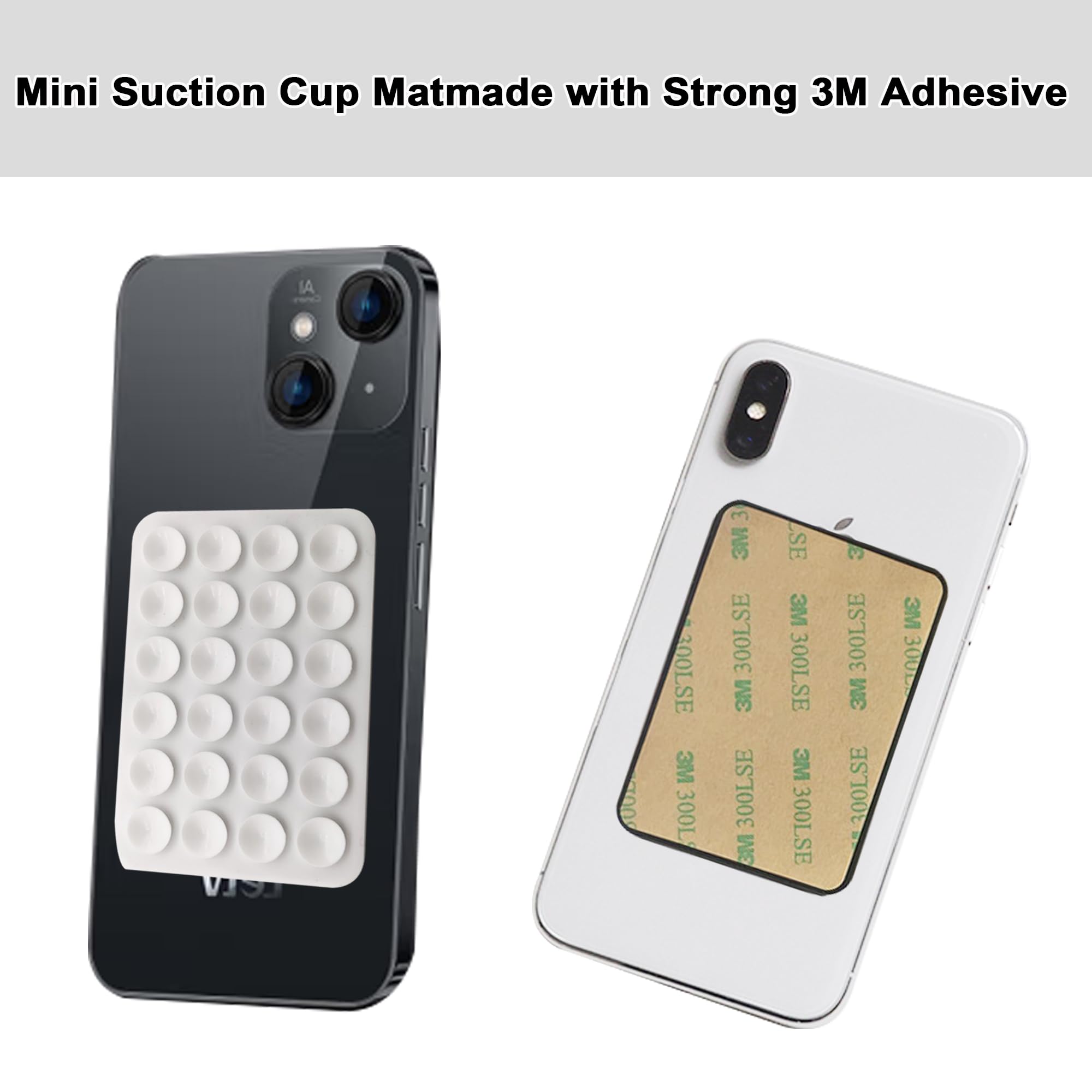 Jxinlodgeg 5-Colors Silicone Suction Cups For Phone Case Self-Adhesive Mount - Hands Free Mobile Accessory Holder For Videos And