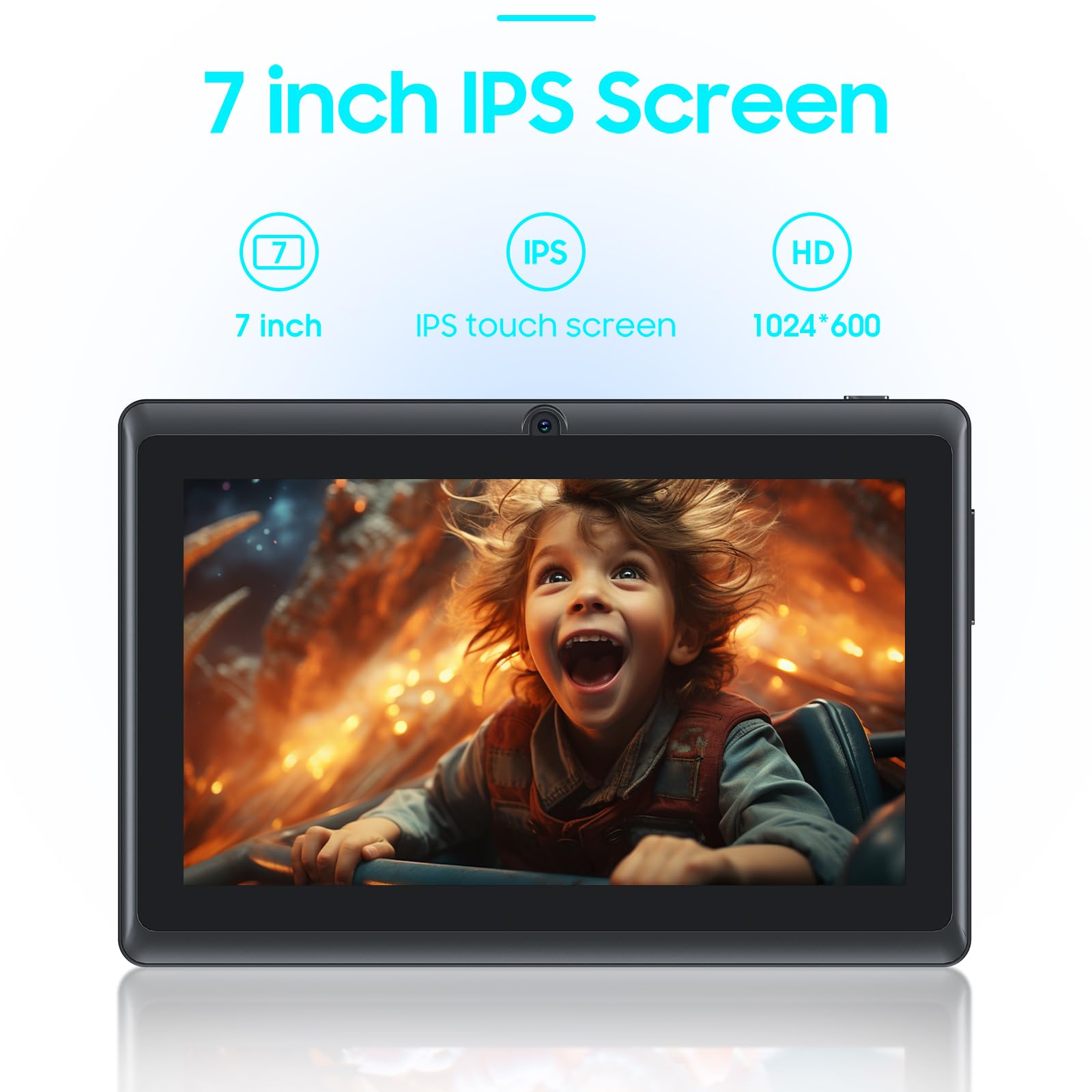 Peicheng Android 12 Tablet 7 Inch, 4Gb Ram 32Gb Rom Tablets, Quad Core 1.5Ghz Processor, Dual Camera,1024 X 600 Ips Hd Display S