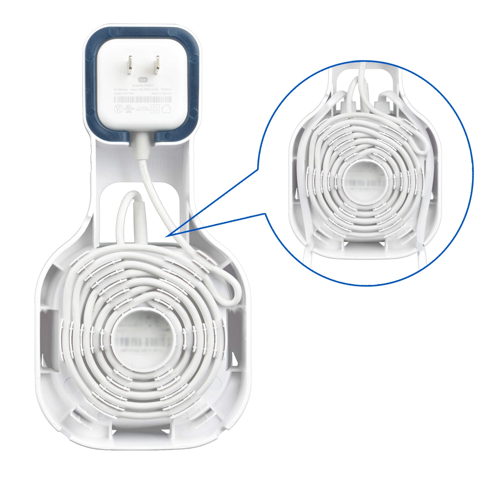 Petimeti Wall Mount For Eero 6 Mesh Wifi System, Space Saving Wall Mount Bracket For Eero 6 Router With Cord Management And Easi