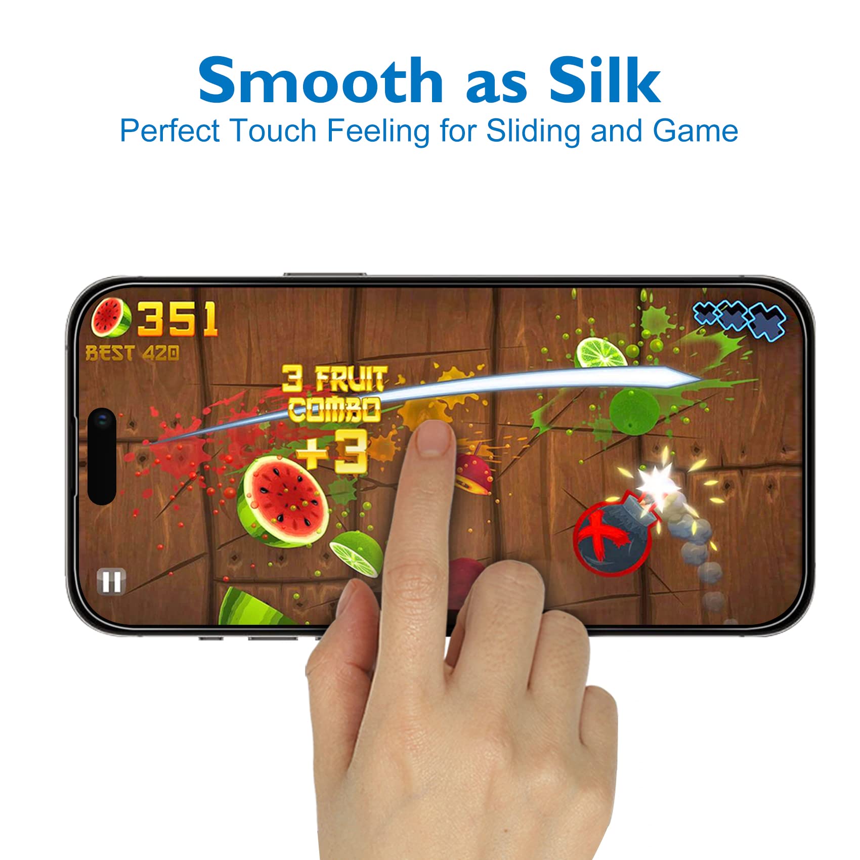 Mothca Matte Glass Screen Protector For Iphone 14 Pro Max Anti Glare & Anti Fingerprint Tempered Clear Film Case Friendly Easy T