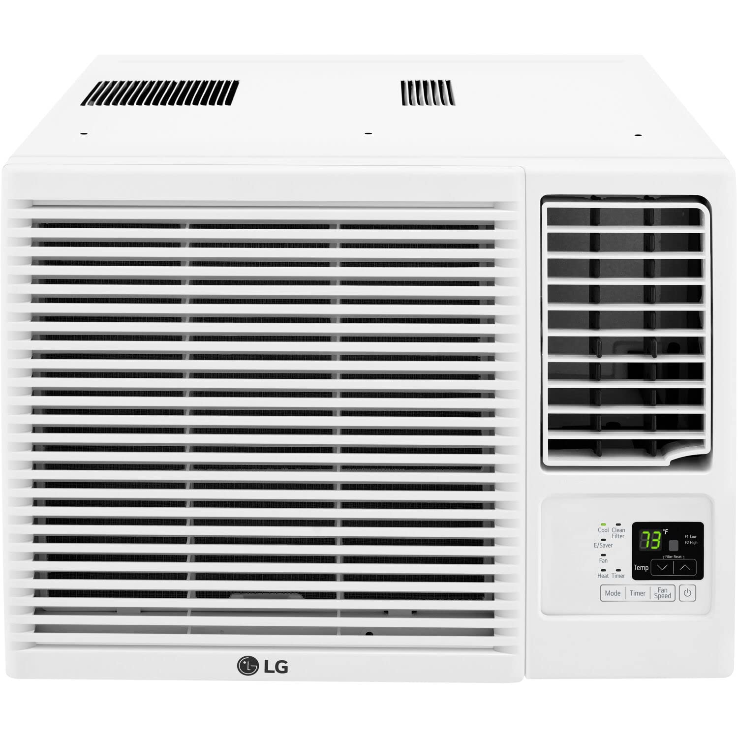 Lg 7,600 Btu Window Air Conditioner With Heat, 115V, Cools 330 Sq.Ft. For Bedroom, Living Room, Apartment, With Remote, 2 Speeds
