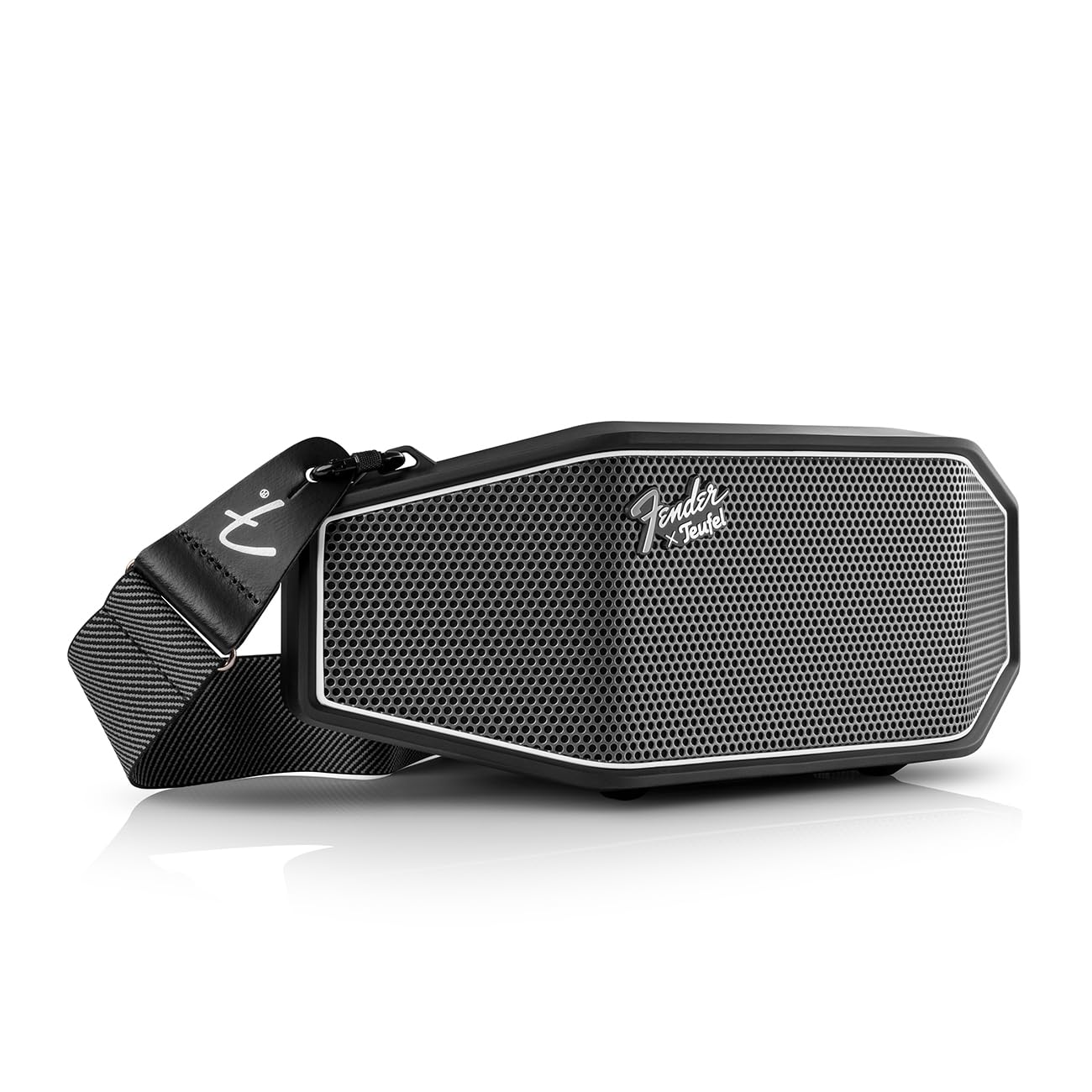 Fender X Teufel Rockster Cross Portable Wireless Bluetooth Speaker   Rugged, Waterproof, 16 Hours Of Battery, Powerful Stereo So
