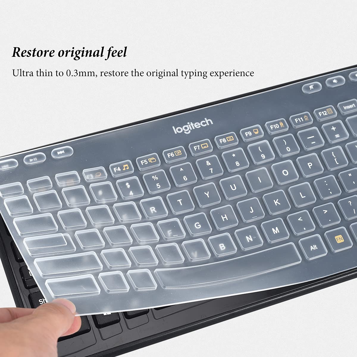 Keyboard Cover Skin For Logitech Wireless Mk360 Keyboard/Logitech K360 Keyboard, Logitech Mk360 K360 Keyboard Protector Accessor