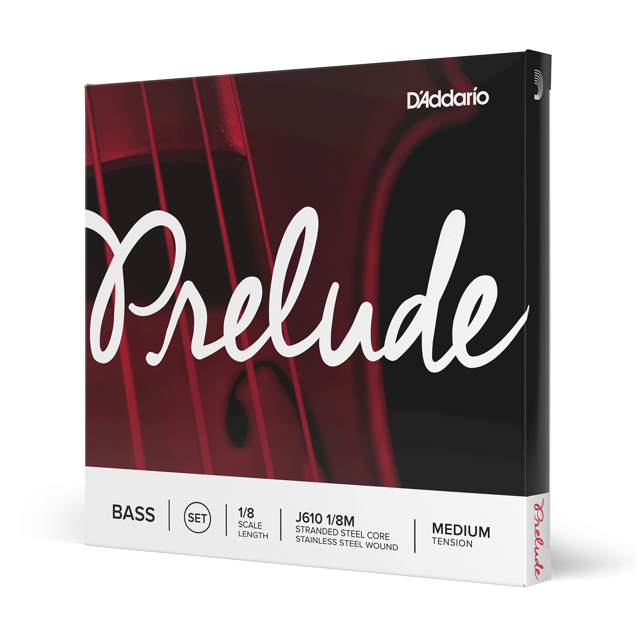 DAddario Prelude Bass String Set, 1/8 Scale, Medium Tension