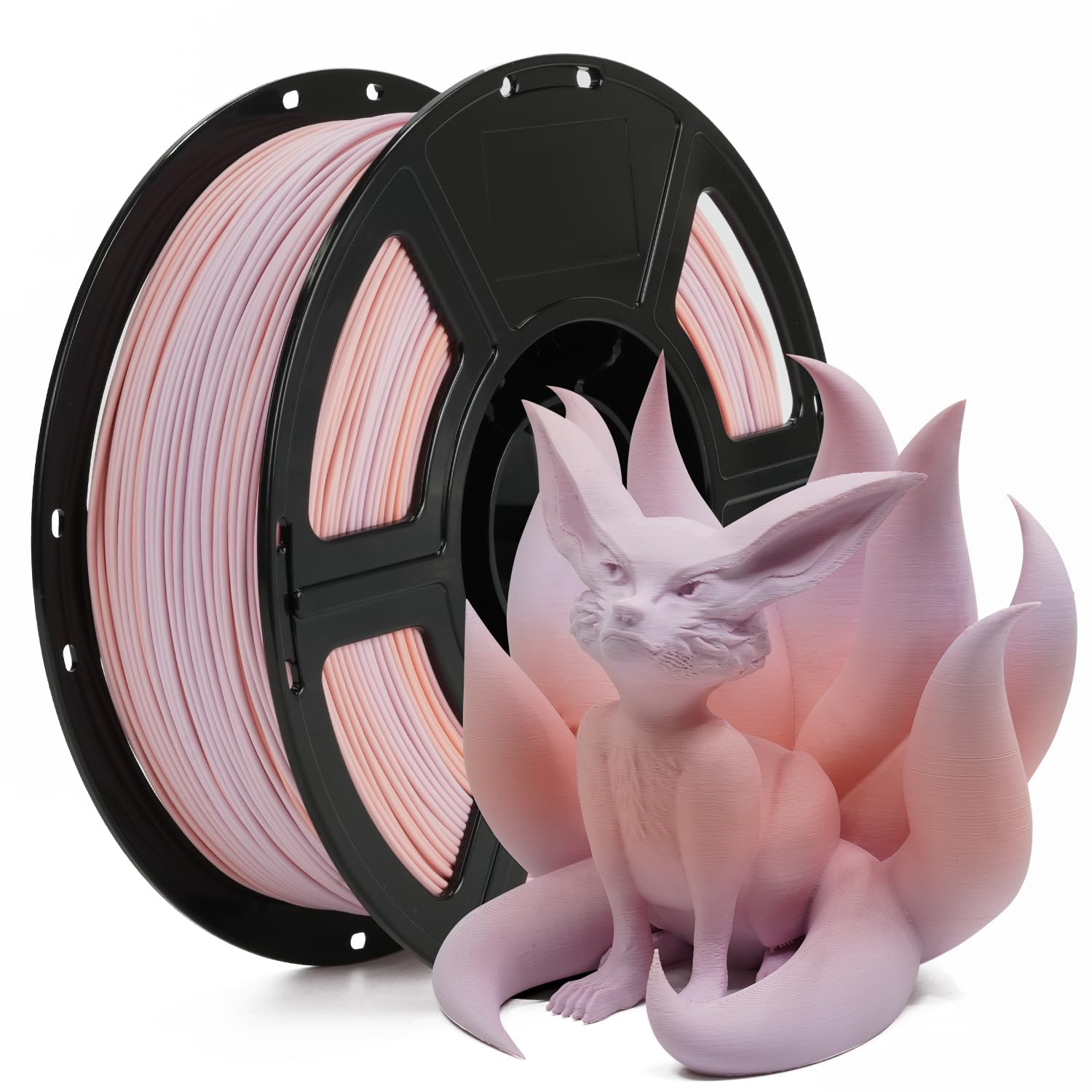 FLASHFORGE Rapid PLA Matte Gradient Filament 1.75mm Pink & Purple, Transform Colors Smoothly & Fast, High Flow Speedy 3D Printer