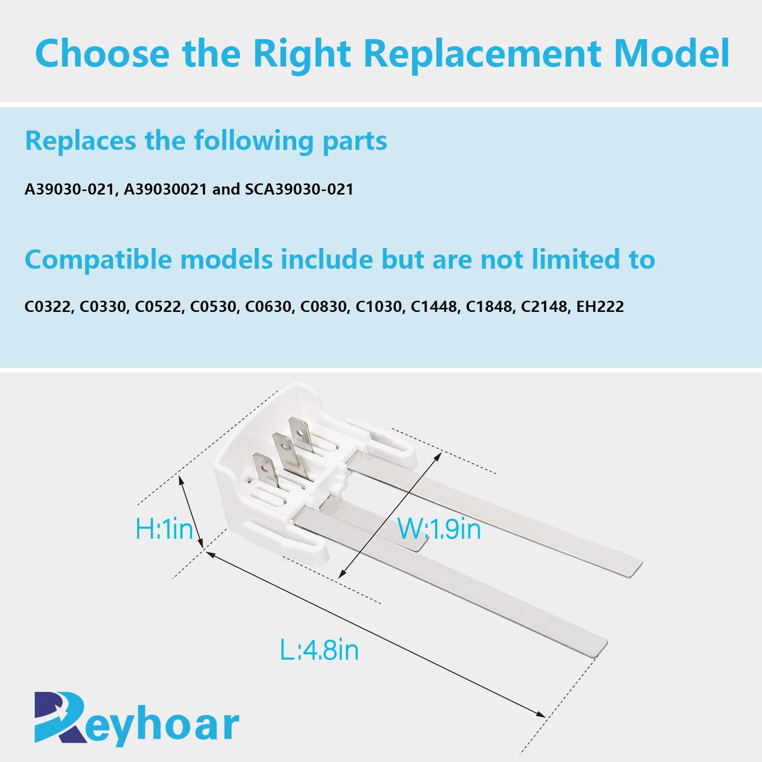 A39030 021 Water Level Sensor Replacement Part For Scotsman Ice Machines By Reyhoar  Replaces Vkna39030 021, A39030 021