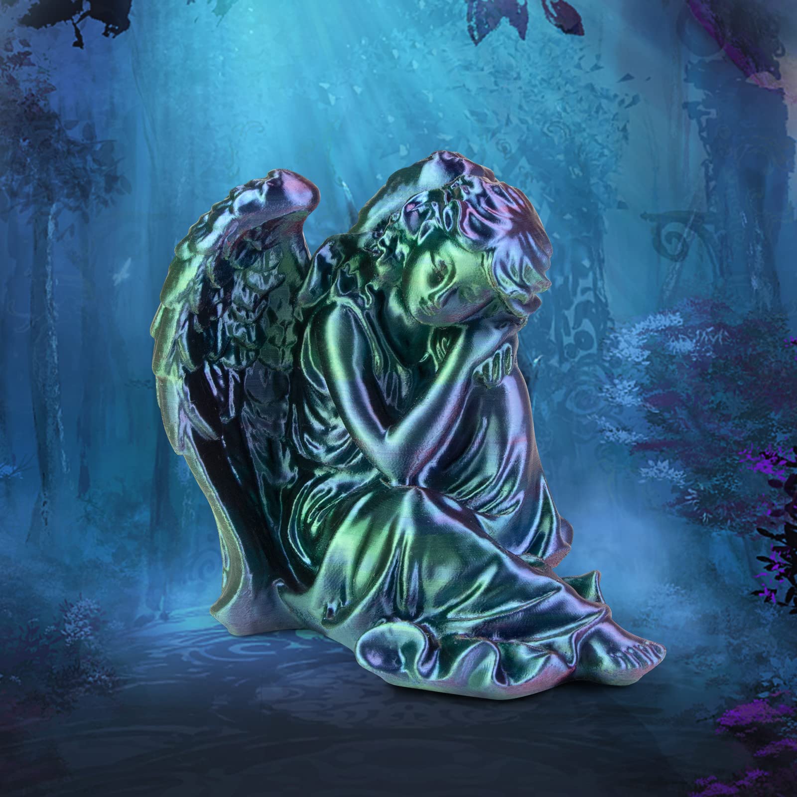 Isanmate Pla Filament 1.75Mm, Tri Colors Pla Filament, Color Change Pla Rainbow Filament, Coextrusion Silk Pla +/  0.02 Mm, 1Kg