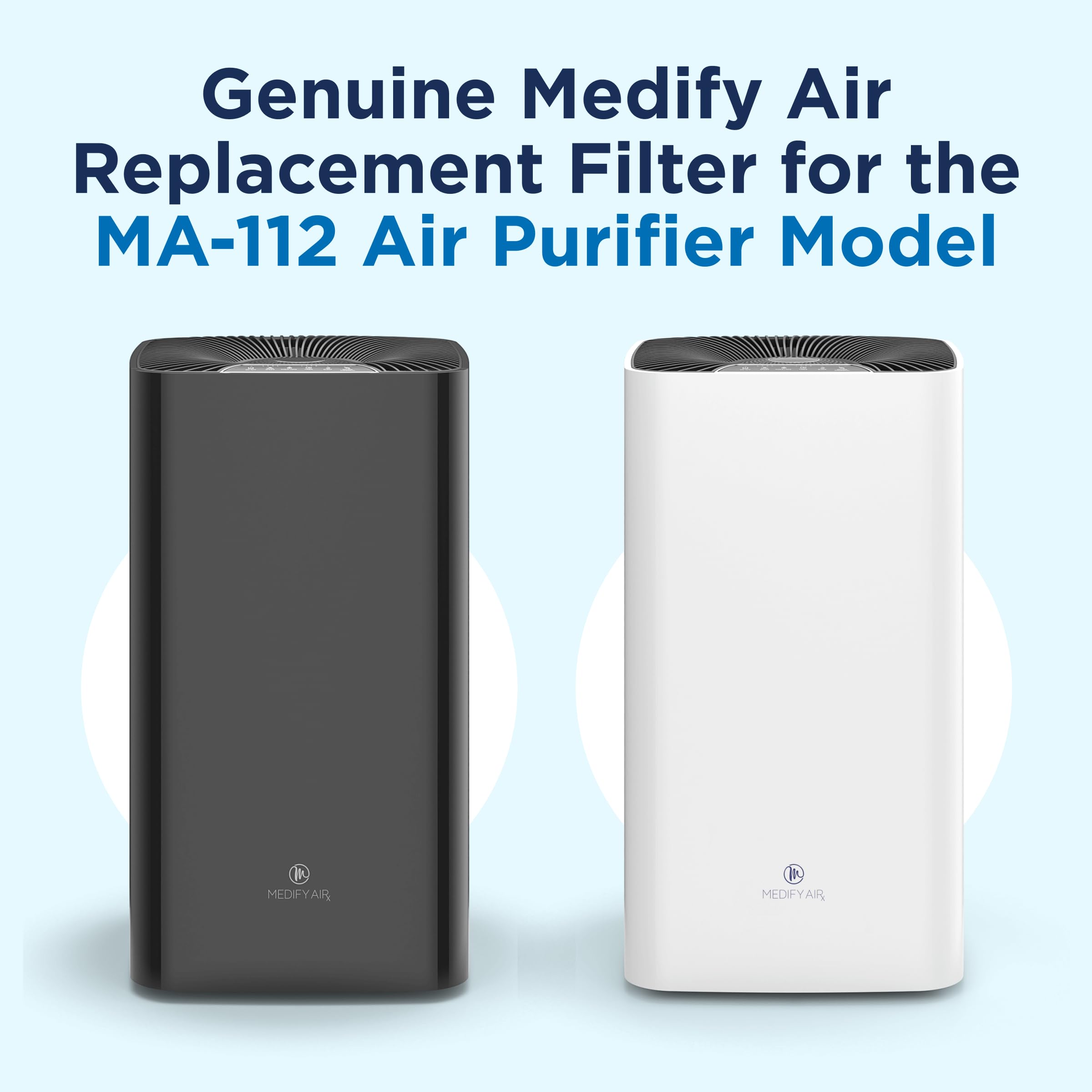 Medify Air Ma 112 Genuine Replacement Filter | For Allergens, Wildfire Smoke, Dust, Odors, Pollen, Pet Dander | 3 In 1 With Pre
