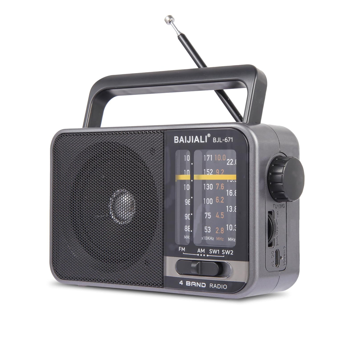 Portable Radio Am Fm, Transistor Radio Am Fm Radio Portable With Loud Speaker, Small Radio Battery Powered Or Dc Usb, Suitable F