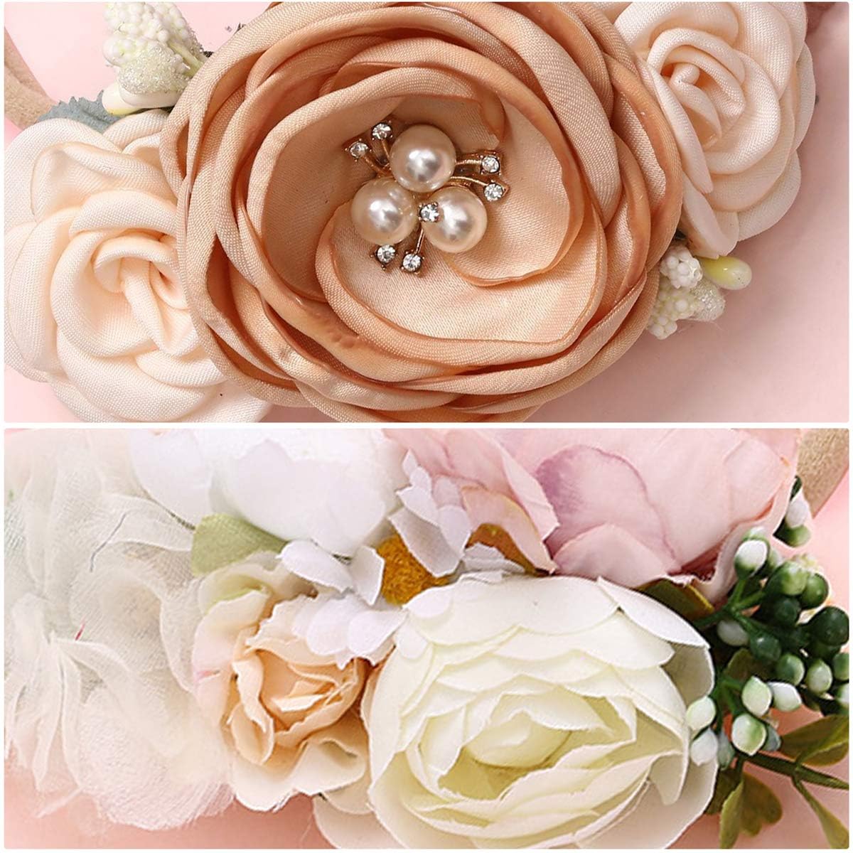 Spokki Newborn Baby Cute Lace Rompers Photography Props With Flower Headband Vest Floral Classic Outfits For Girl Princess Twins Birthday Party