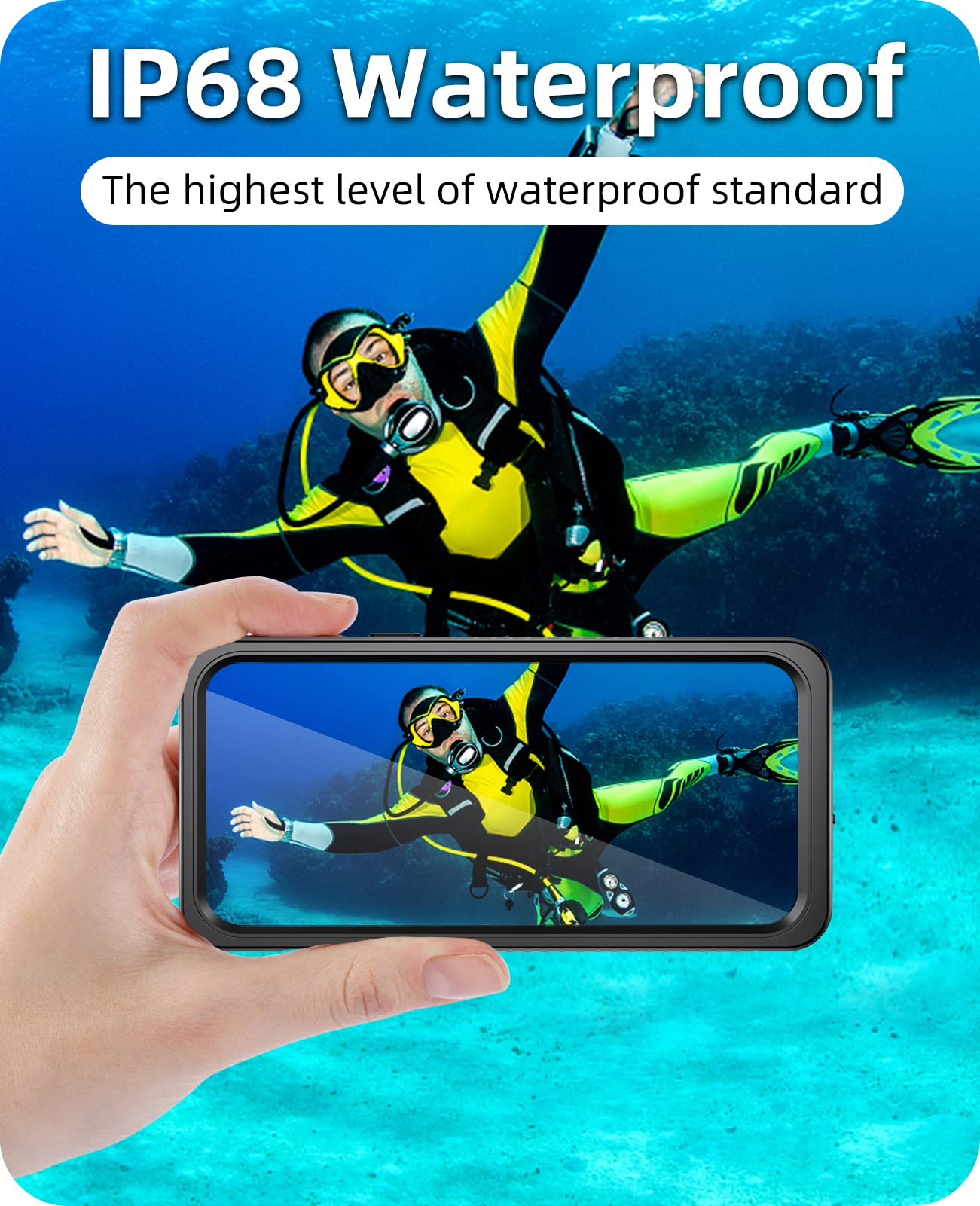 Wifort Iphone 11 Pro Waterproof Case Built In Screen Protector Water Resistant Cover Protective Drop Protection Hard, Shockproof