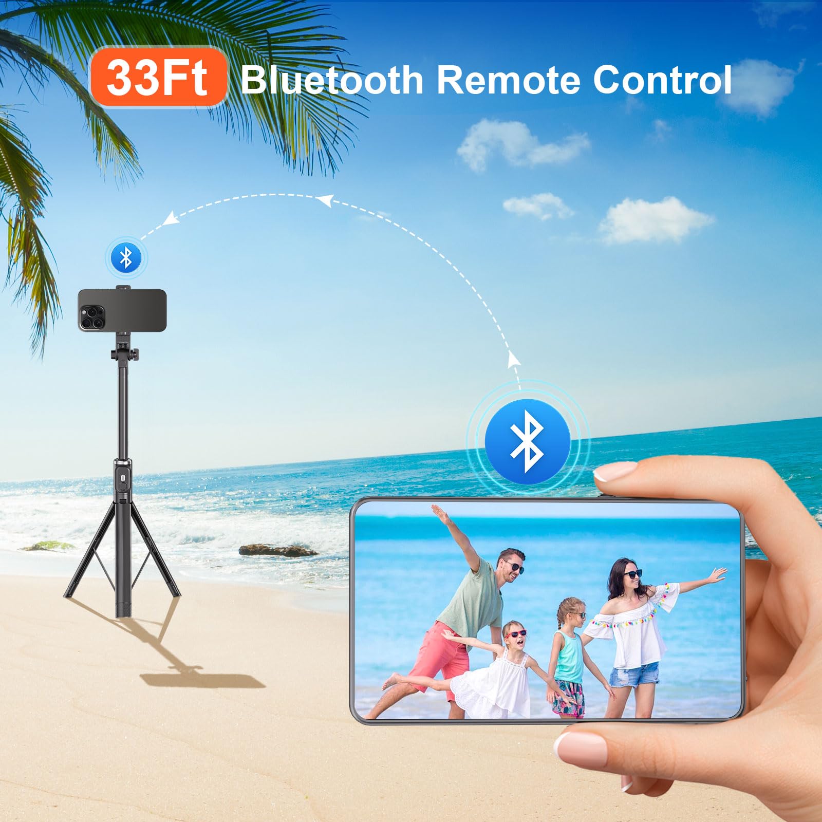 Myw Selfie Monitor Screen Phone, Vlog Selfie Monitor Screen Support Wireless Synchronization, 0 Latency, Remote Control Operatio