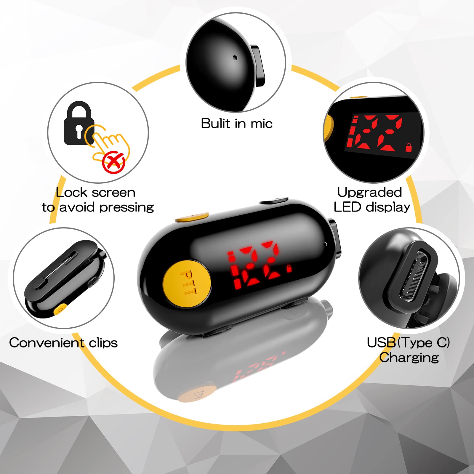 Sinorise Super Mini Walkie Talkies Two Way Radio Portable Fm Transceiver For Restaurants,Out Door Sport Supermarket Hospital Tou