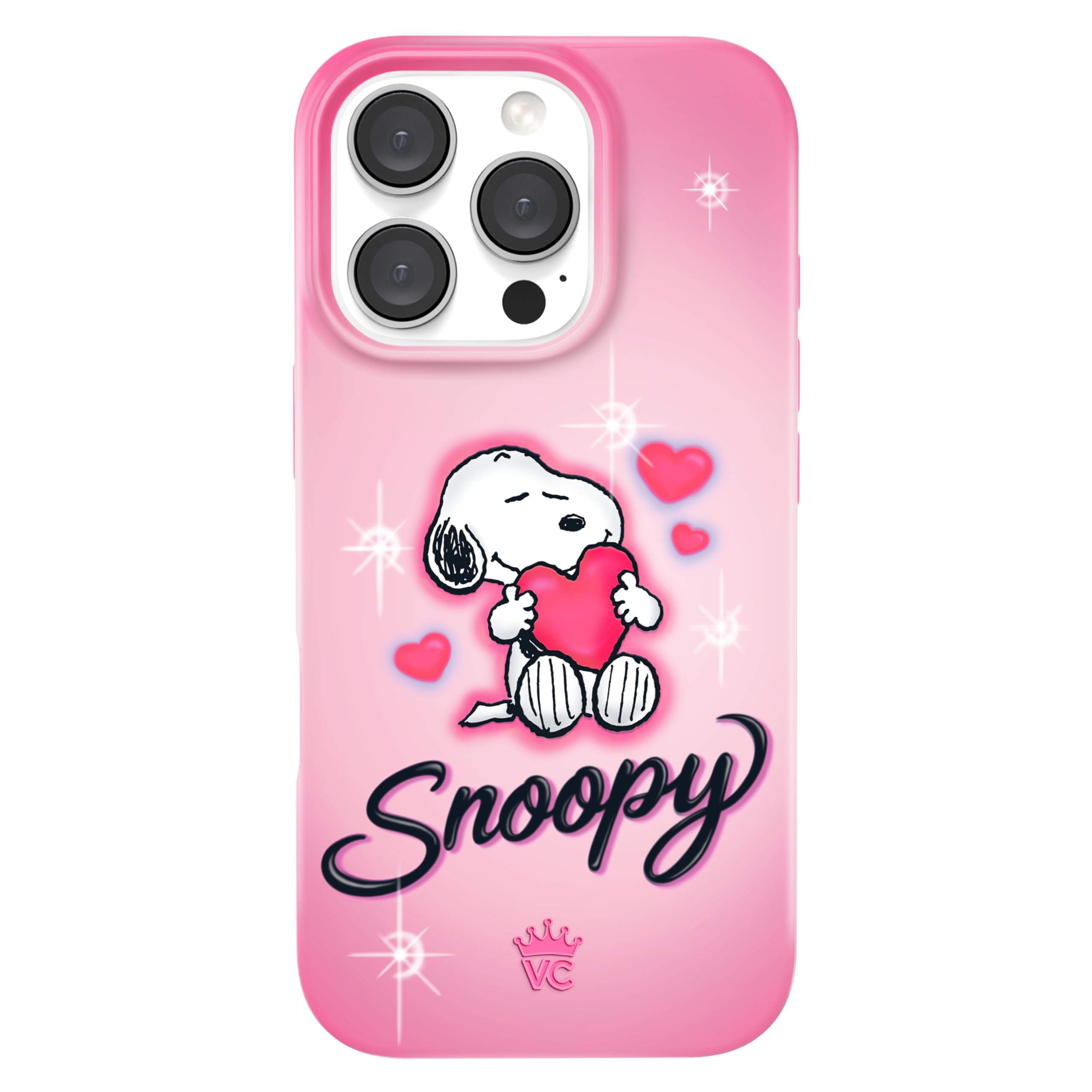VELVET CAVIAR x Snoopy Phone Case for iPhone 16 Pro - Compatible with MagSafe [10ft Drop Tested] - Pink, Snoopy Be Mine