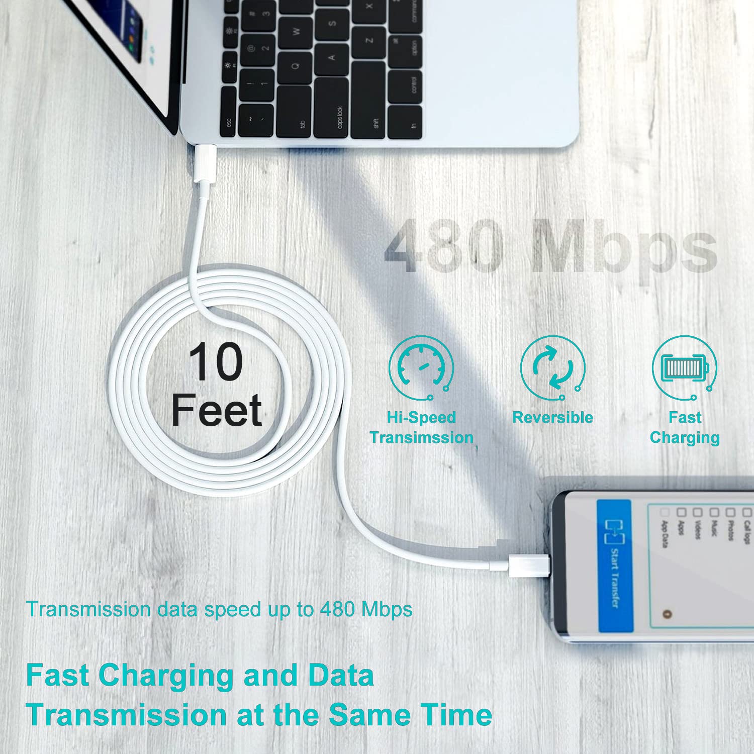 Ipad Fast Charger, 20W Ipad Pro Charger With 10Ft Iphone 16 15 Charging Cable For Iphone 16/16 Pro/15/15 Pro Max/15 Plus, Ipad 10Th, Ipad Air 5/4Th, Ipad Mini 6Th, Ipad Pro 12.9/11 Inch 2022/2021/2020