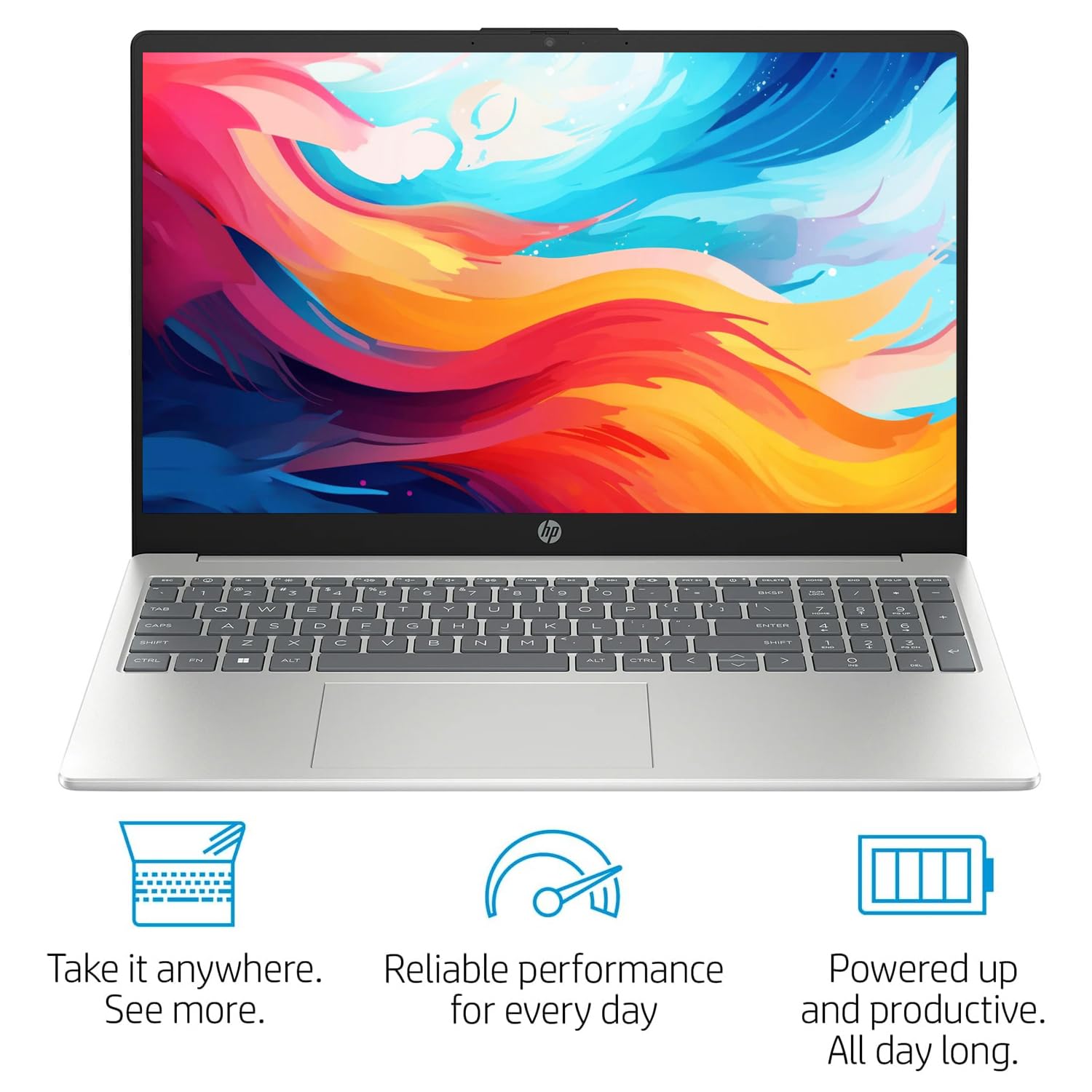 Hp New G9 Essential 15'' Laptop | Intel Celeron N4500 Processor & Uhd Graphics | 16Gb Ram | 512Gb Ssd | 15.6'' Fhd 1080P Display