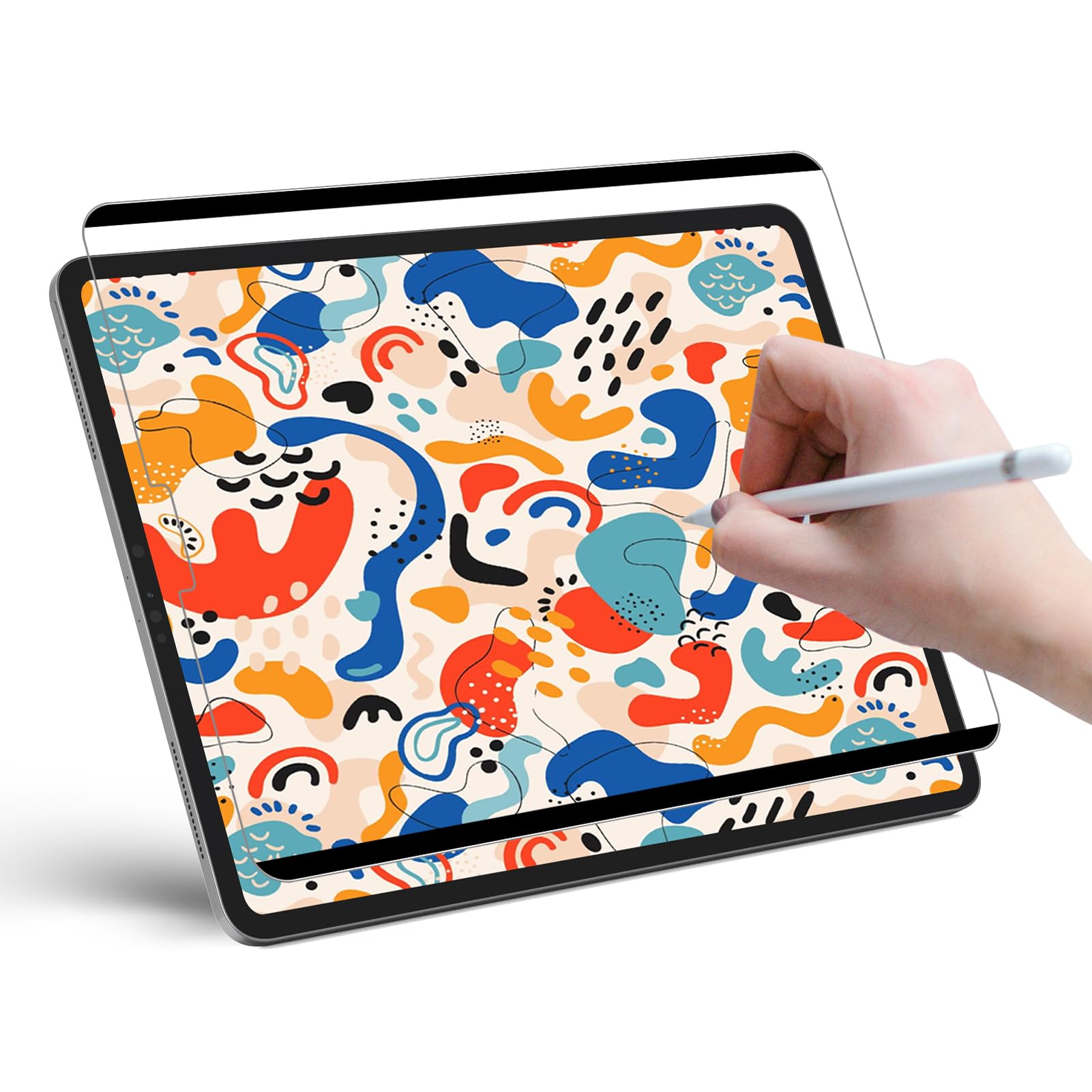 Softamm Paperfeel Magnetic Screen Protector For Ipad Pro 12.9 Inch (2022/2021/2020/2018), Matte Pet Film For Drawing & Writing F