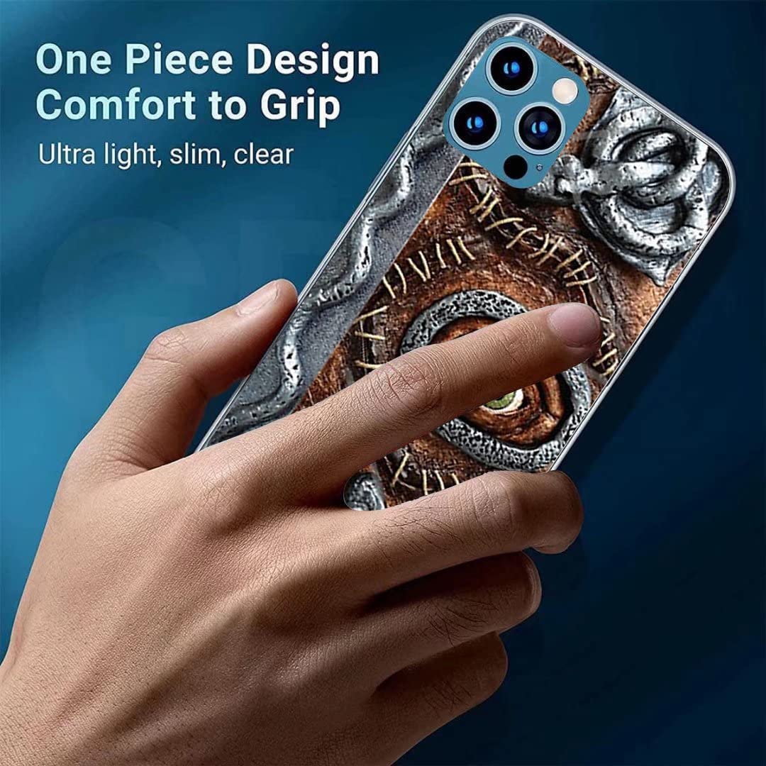 Flash Mink Phone Case Compatible With Iphone 12/12Pro Case Transparent Soft Tpu Flexible Hocus Horror Spell Book Halloween Phone