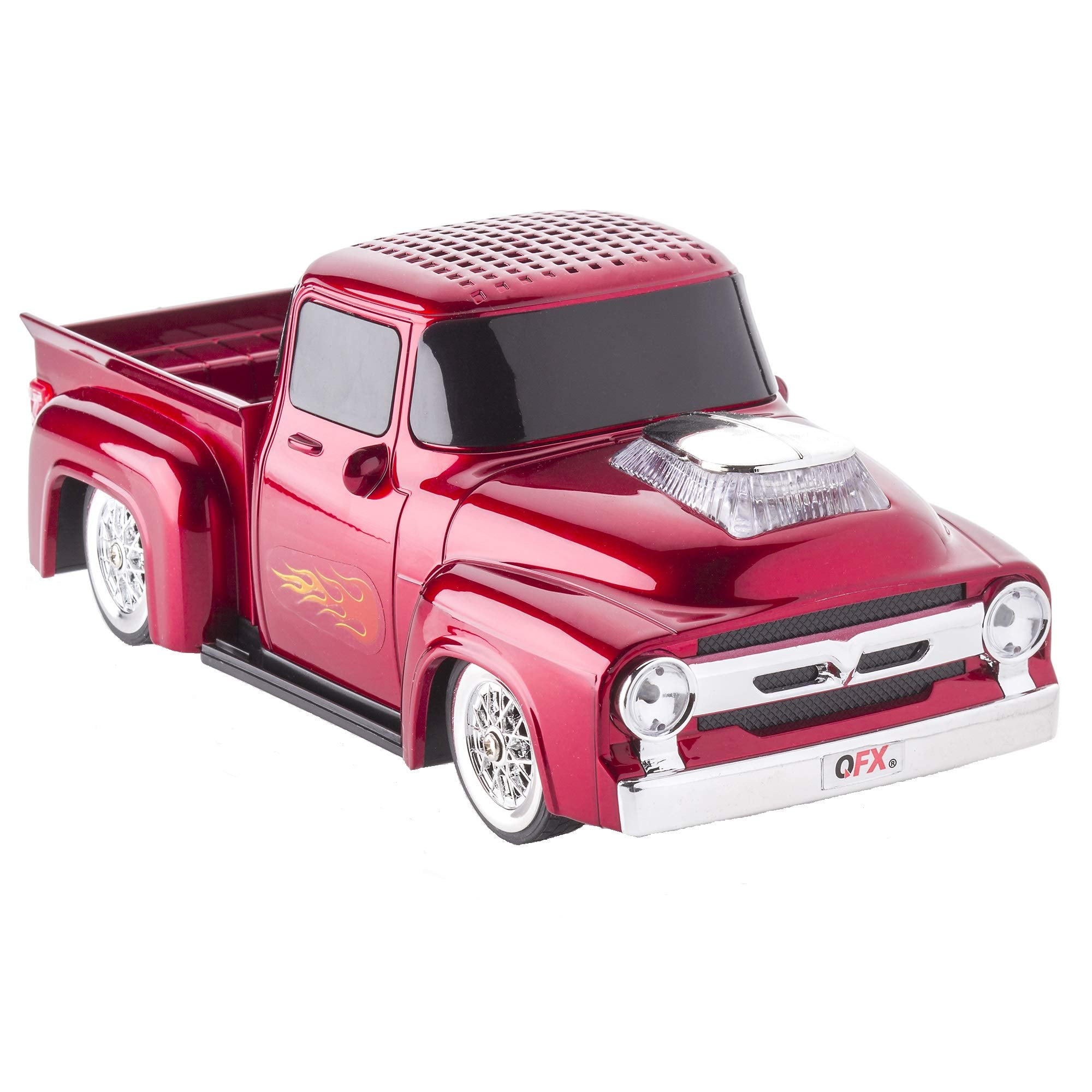 Qfx Bt 1956Red Bt 1956 Retro Truck Bluetooth Speaker (Red)