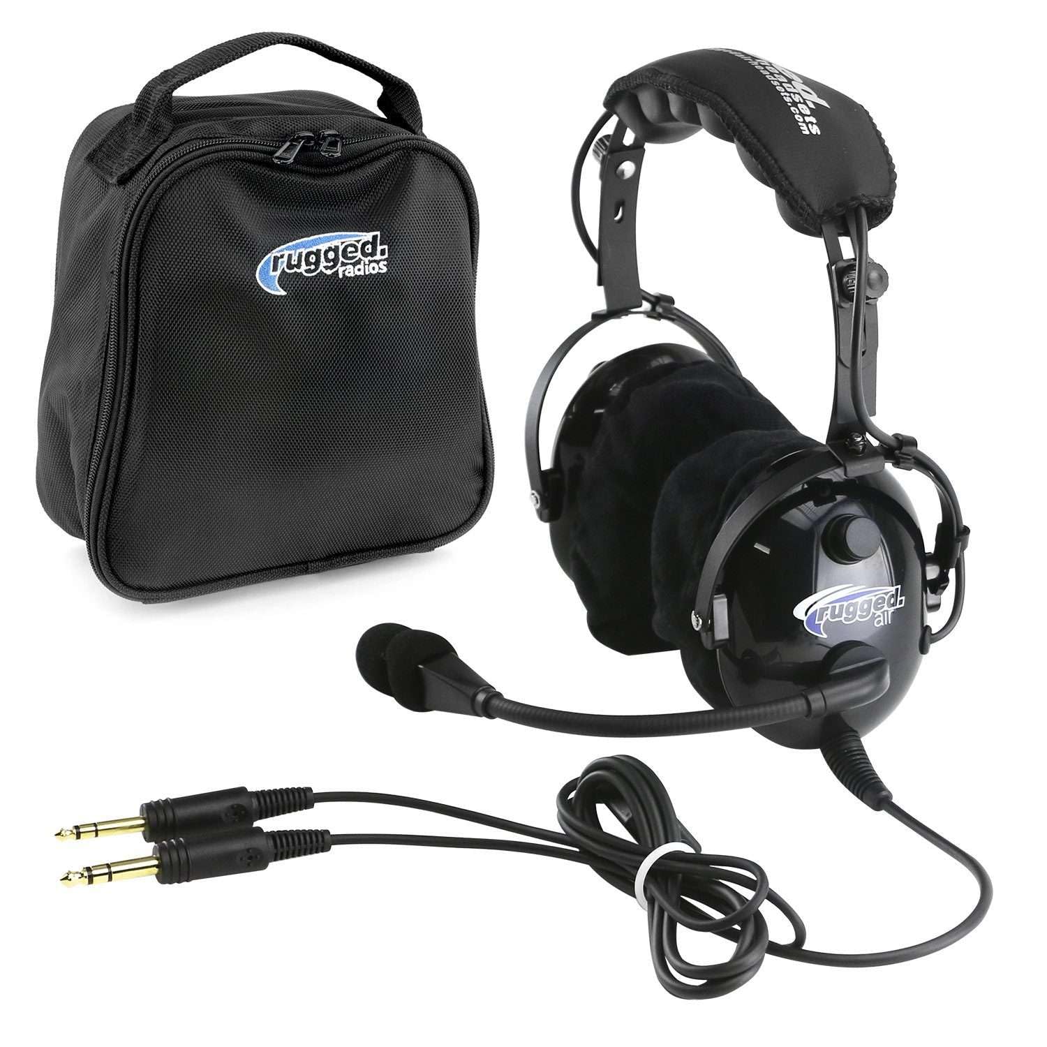 Rugged. Air Ra900 Premium Stereo Aviation Pilot Headset For Flight Instructors Private Pilots Features Clear Hear Speakers Noise Canceling Microphone Gel Ear Seals And Free Headset Bag
