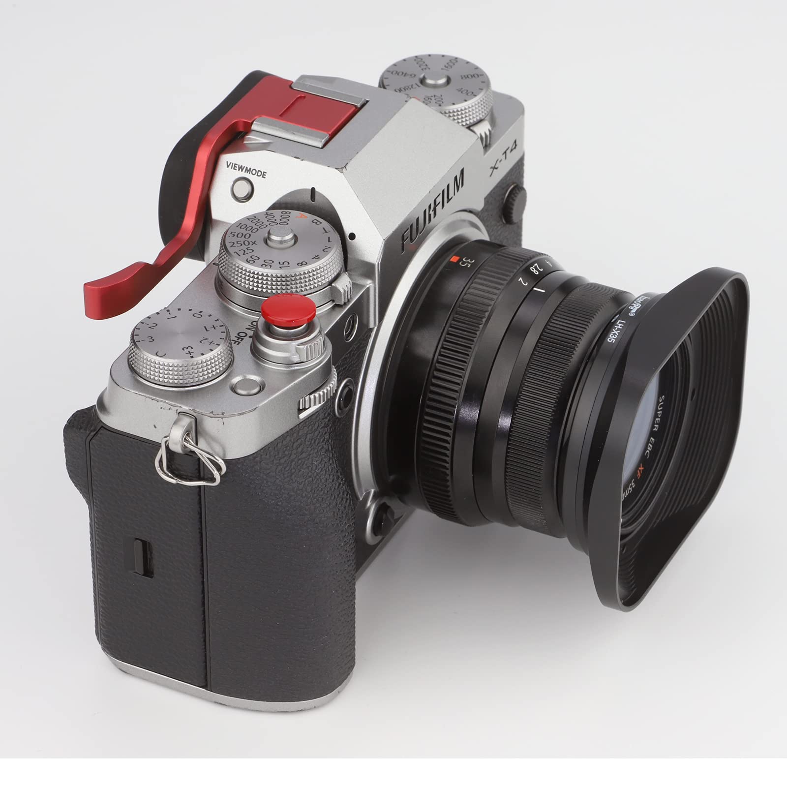 Haoge Thb Xt4R Metal Hot Shoe Thumb Up Rest Hand Grip For Fujifilm Fuji X T1 X T2 X T3 X T4 Xt1 Xt2 Xt3 Xt4 Camera Red