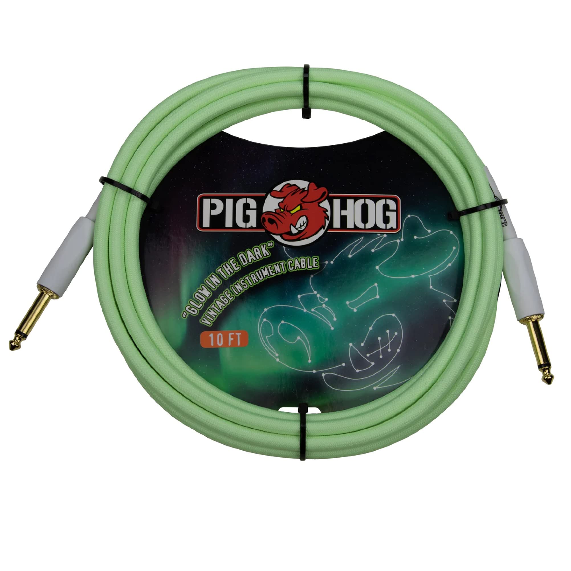 PIGHOG GLOW IN THE DARK,INST CBL,10FT