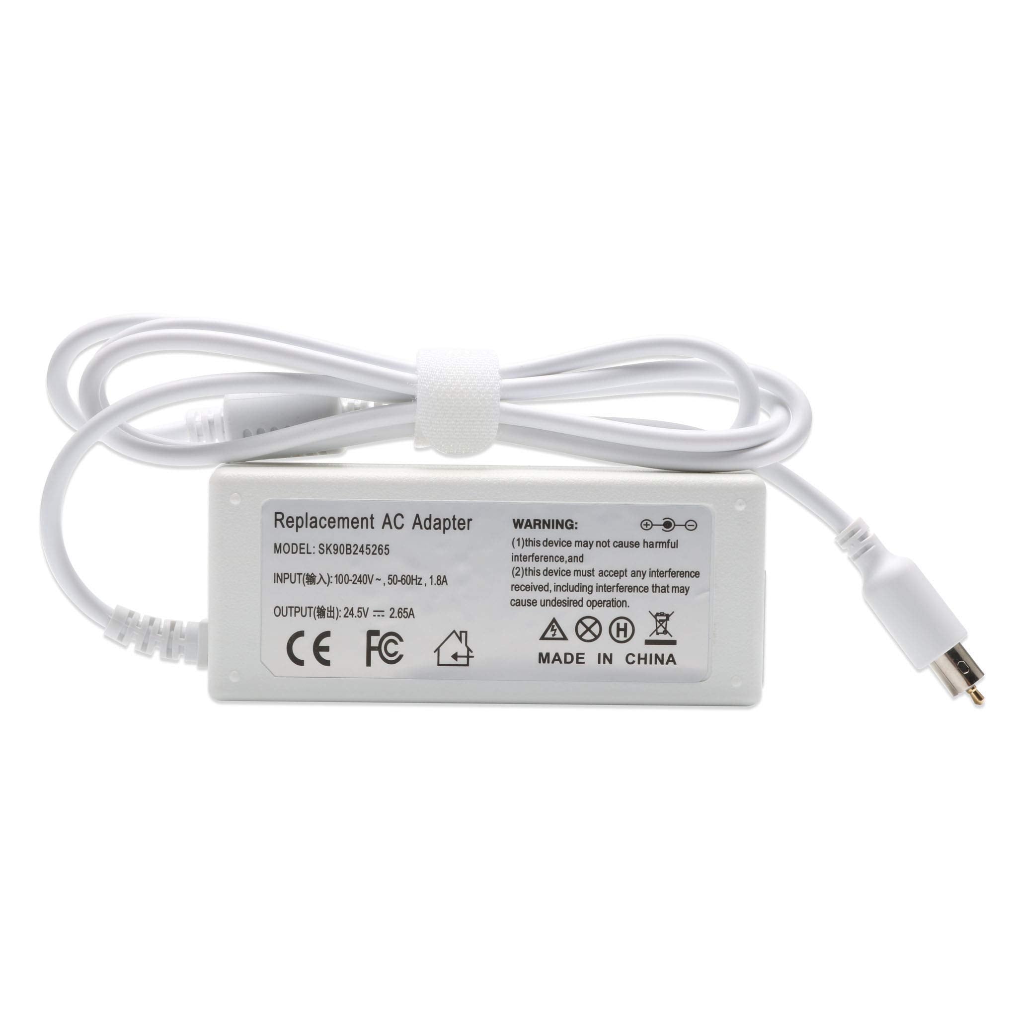 New 65W 24.5V 2.65A Replacement Ac Adapter Laptop Charger Compatible With Apple Powerbook Ibookg4, Ibook,G4 Series,15.2 Inch With Size 7.7Mmx2.5Mm