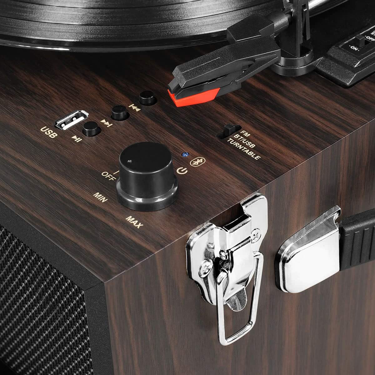 Victrola Vta 75 Esp Liberty 5 In 1 Turntable Music Entertainmentcenter With Bluetooth Wireless Fm Radio Usb Recorder Wood (Espre