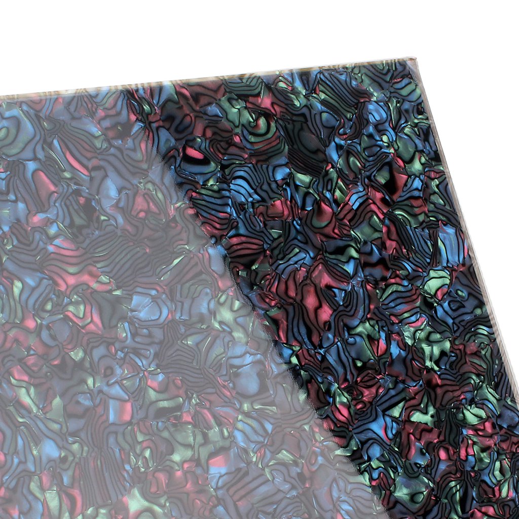 Hsyok Guitar Pickguard, Colored Blank Pearl Pick Guards Material 3 Ply 11.6X17 Inch,Electric/Acoustic Pick-Guard Sheet Pearl