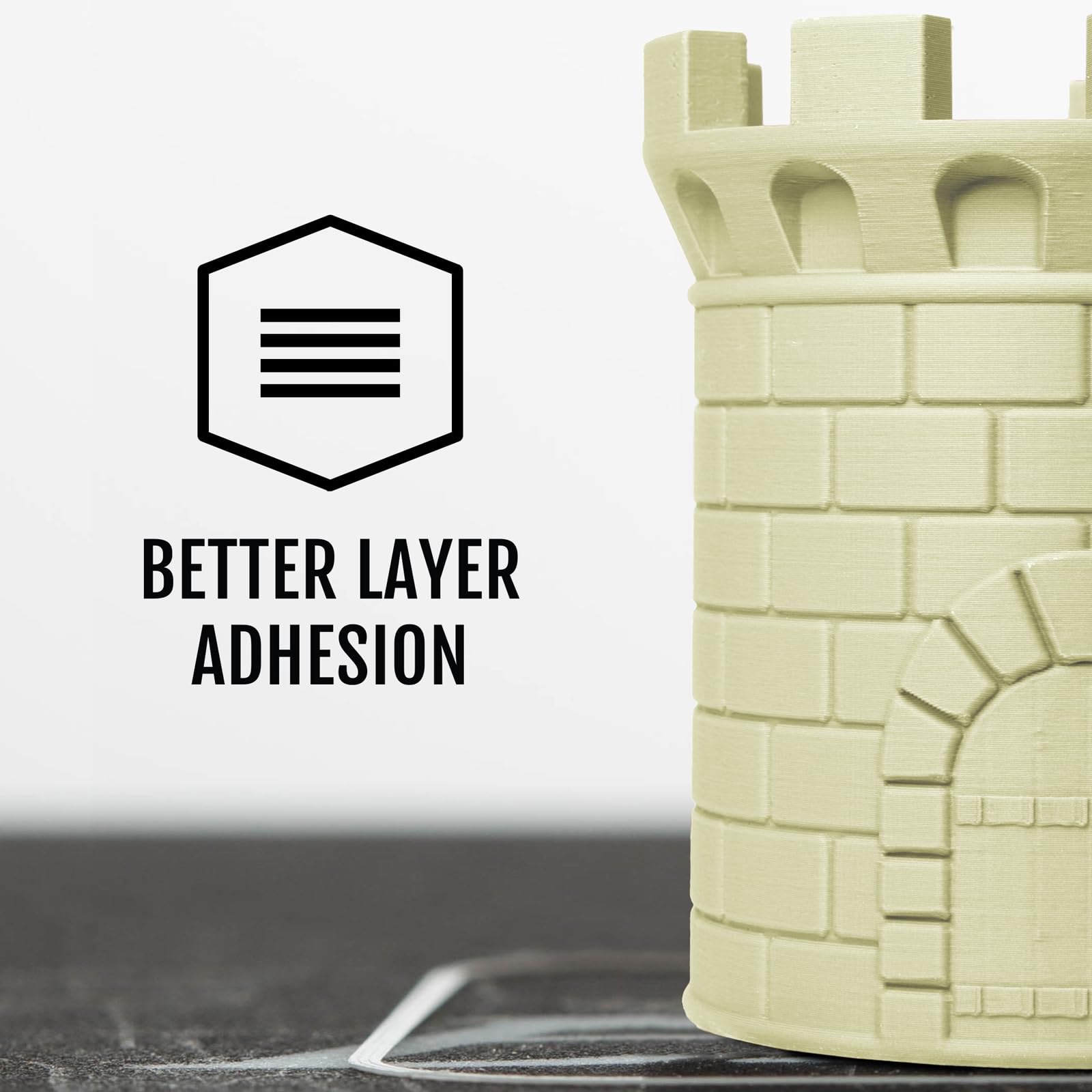 Hatchbox Matte Pla 3D Printer Filament, Dimensional Accuracy +/  0.03 Mm, 1 Kg Spool, 1.75 Mm, Lemonade