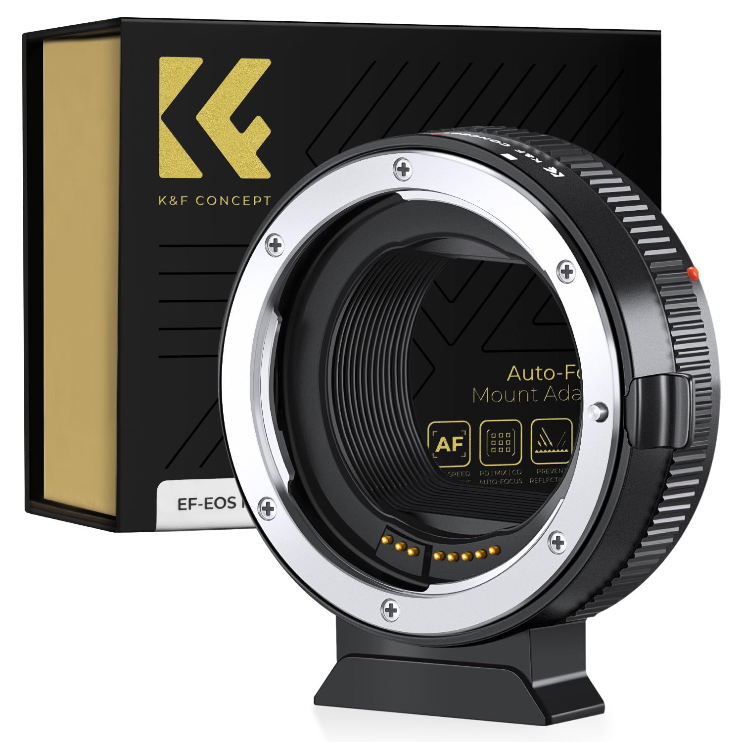 K&F Concept Ef To Eos R Adapter, Auto Focus Lens Mount Adapter For Canon Ef Ef S Lens And Canon Eos R Mount Cameras