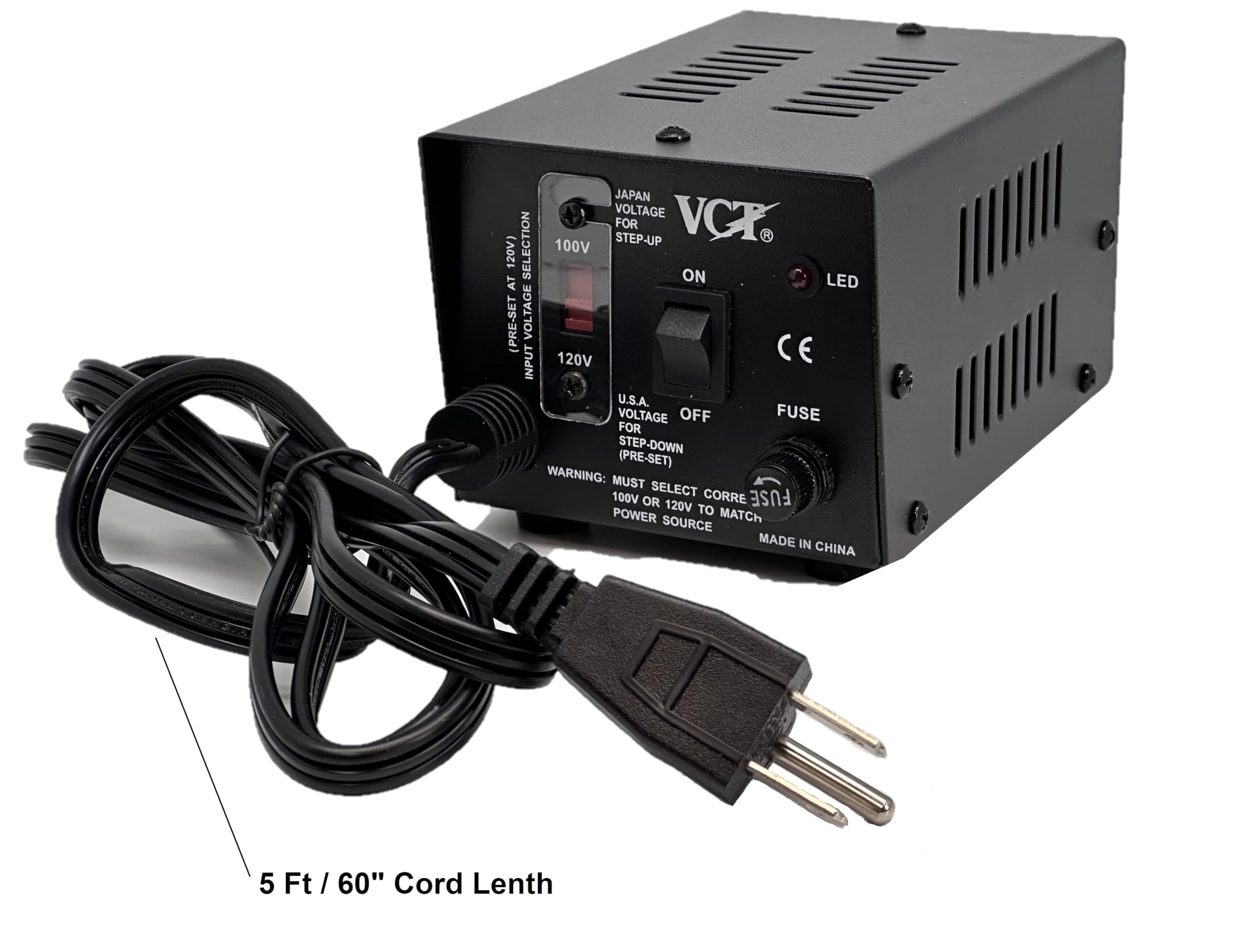 Vct Vt-500J - Japanese Step Up/Down Voltage Transformer Converts Japan 100 Volts To 110V Or Vice Versa - 500 Watt