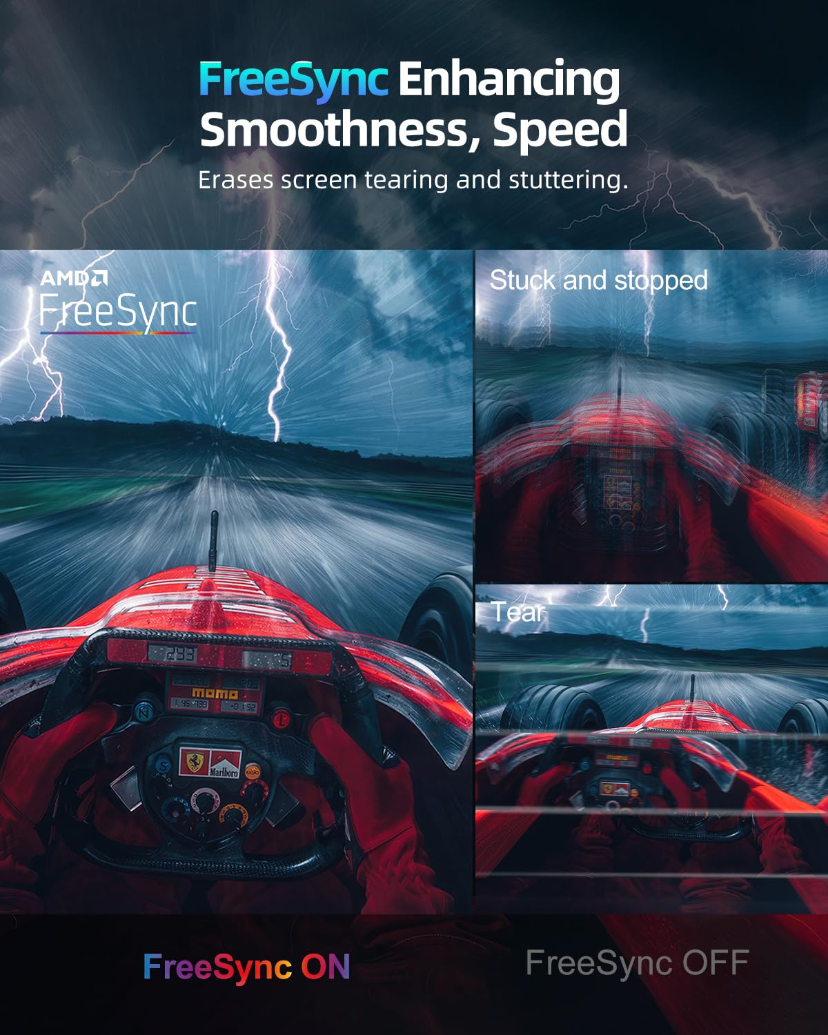 Uperfect 2K 144Hz Portable Gaming Monitor 18'' 2560X1600 Qhd 100% Dci P3 Freesync Hdr Laptop W/Vesa, Frameless Matte Ips Eye Car