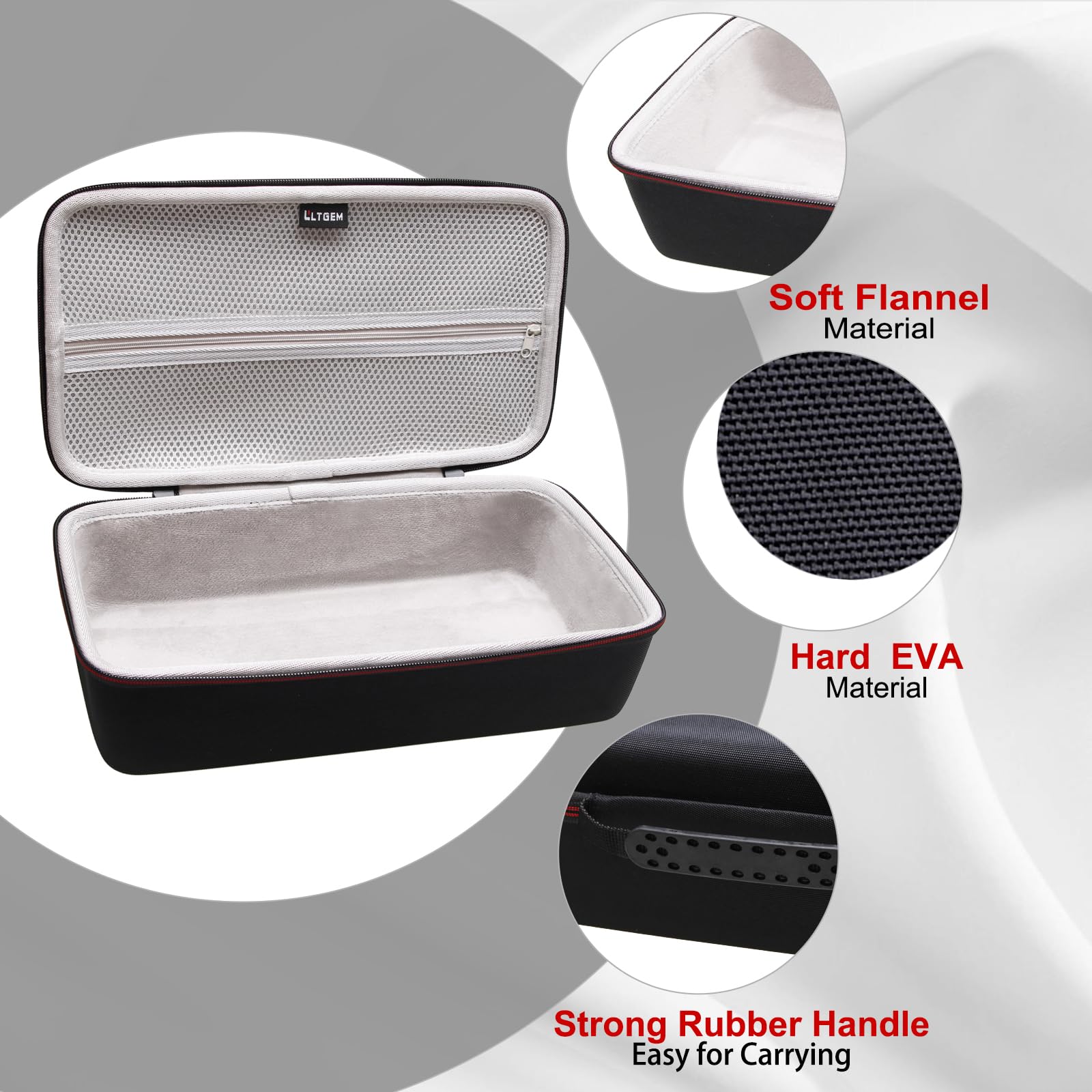 Ltgem Case Compatible With Scansnap Ix1300 Photo & Receipt Scanner Or Doxie Pro Dx400 Compact Scanner, Duplex Scanner Case, Blac