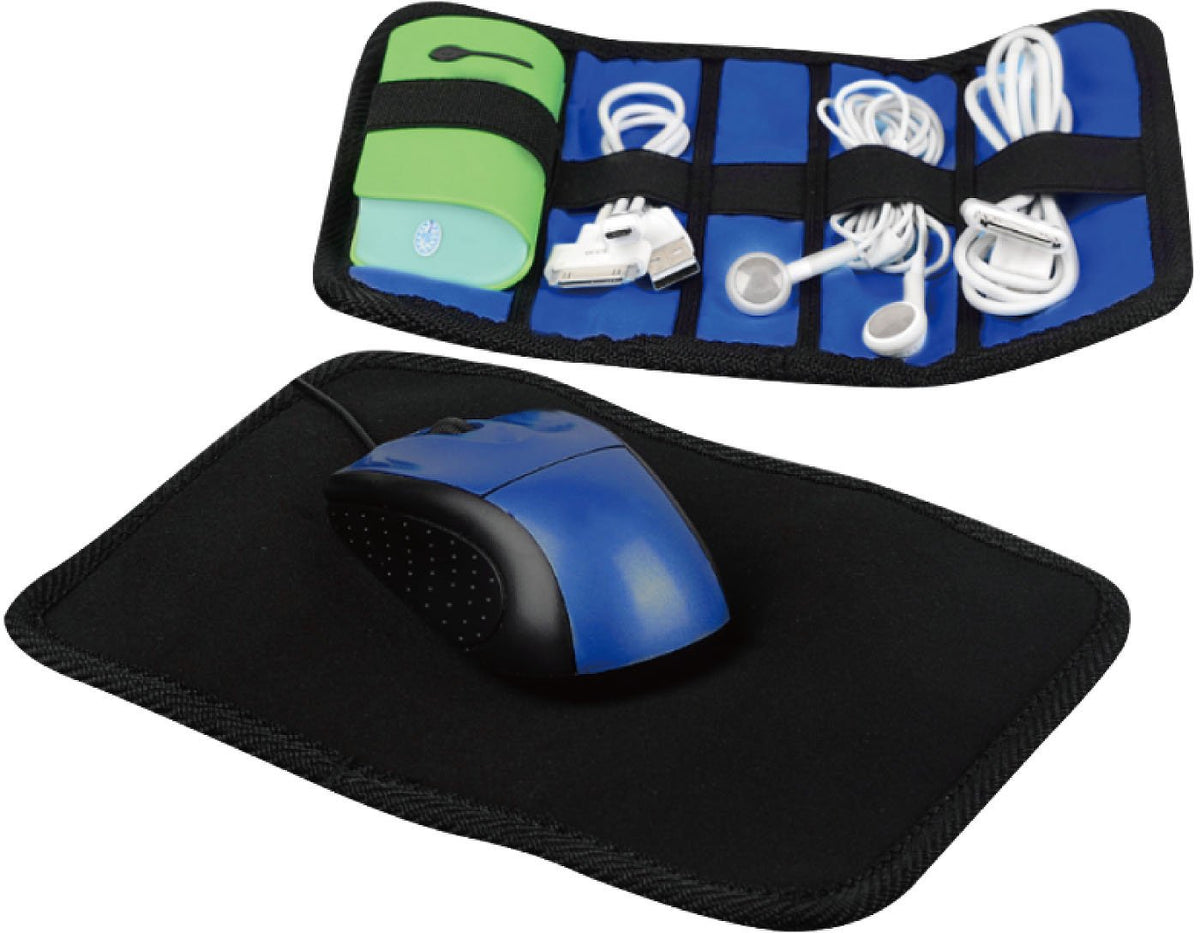 KOCASO Travel Mouse Pad Organizer 2 in 1 Combo Case (Black)