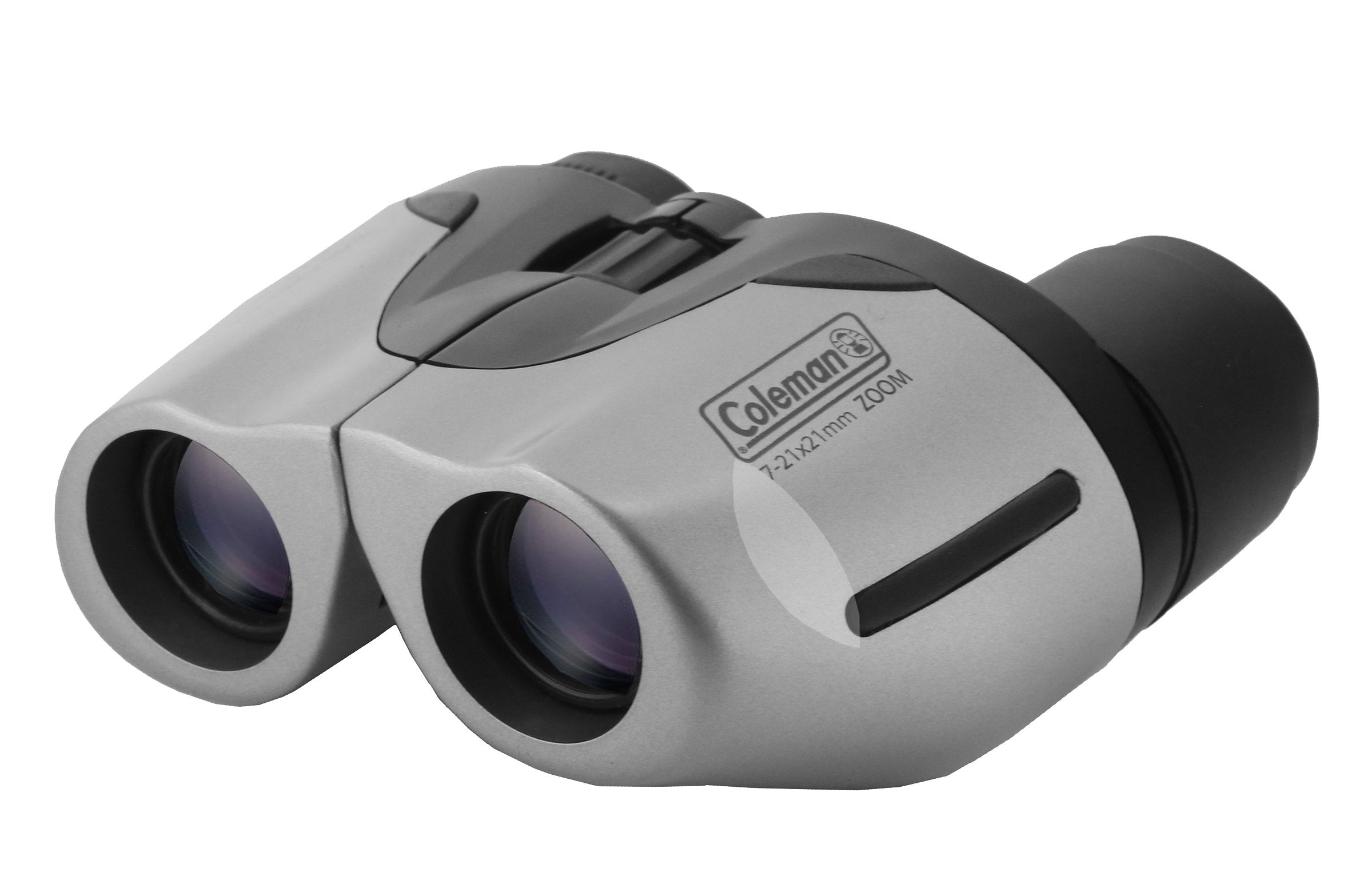 Coleman 10-30x21 Compact Zoom Binoculars, Silver (CZ103021)