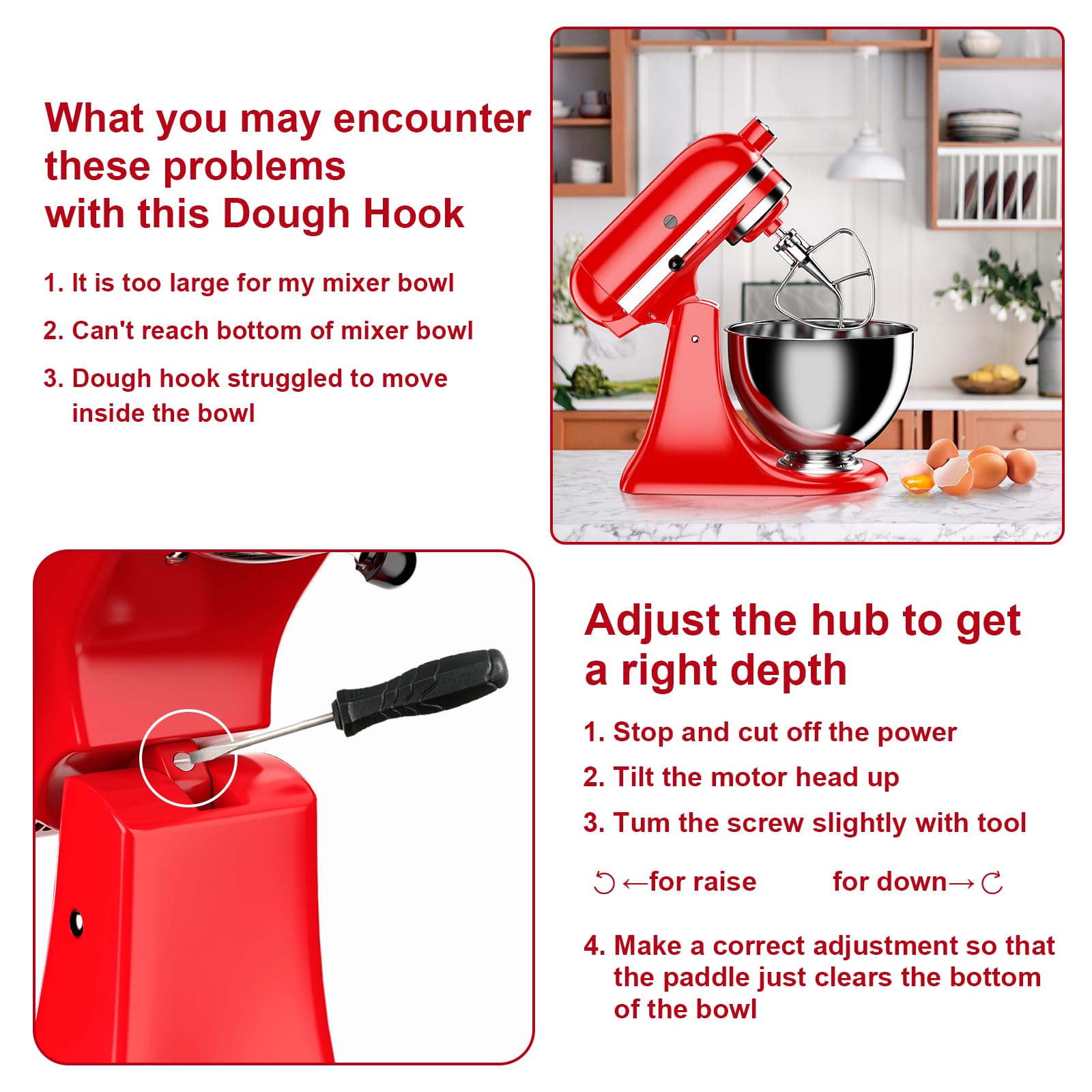 Beater For Kitchenaid 4.5/5Qt Tilt Head Stand Mixer, Stainless Steel Mixer Paddle For 4.5/5 Quart Tilt Head Stand Mixer, Mixer A