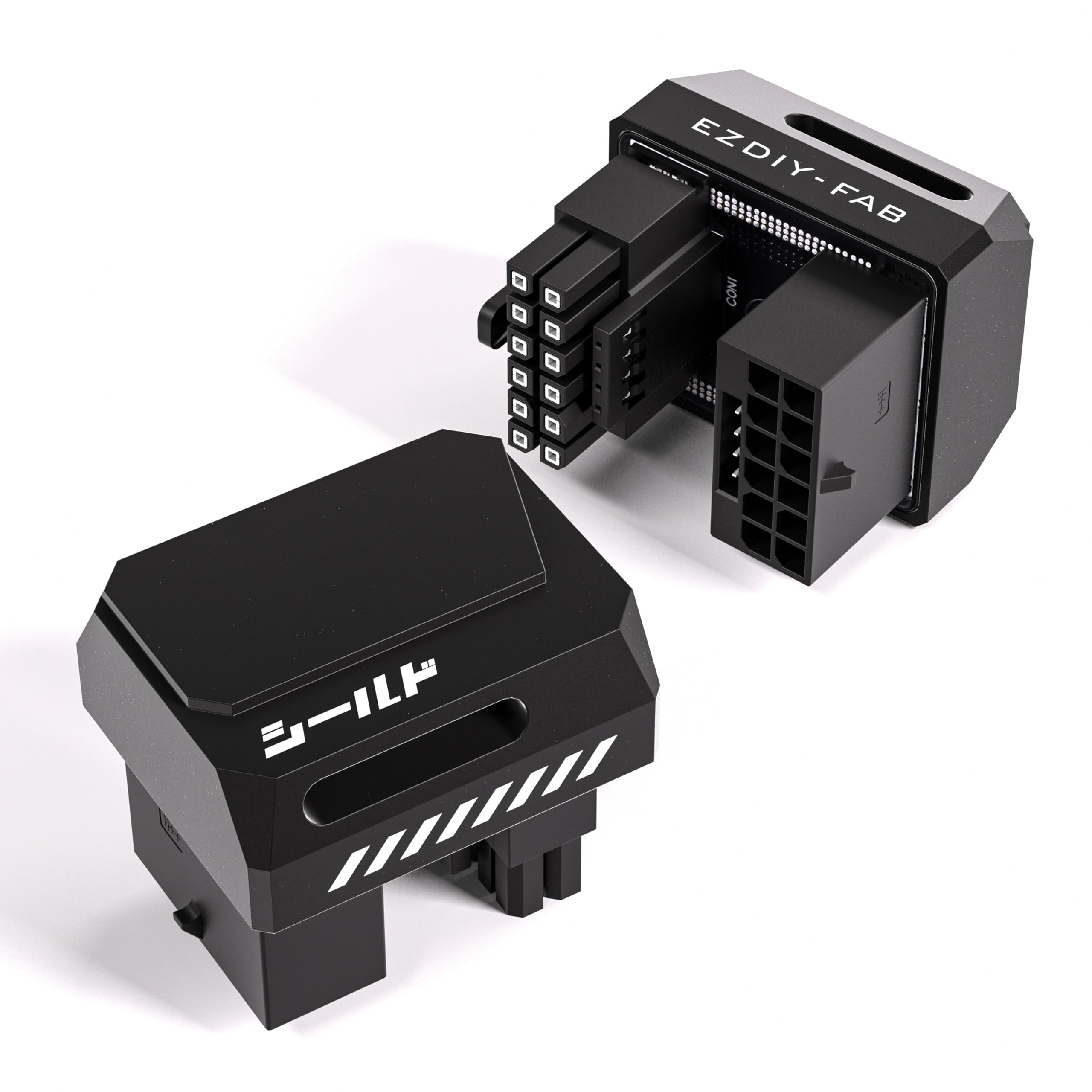 Ezdiy Fab Pcie 5.1 Adapter   600W 12+4Pin, 16Pin 12Vhpwr Gpu Power Connector, 12V 2X6 Gpu Adapter,180 Degree Right Angle   Compa