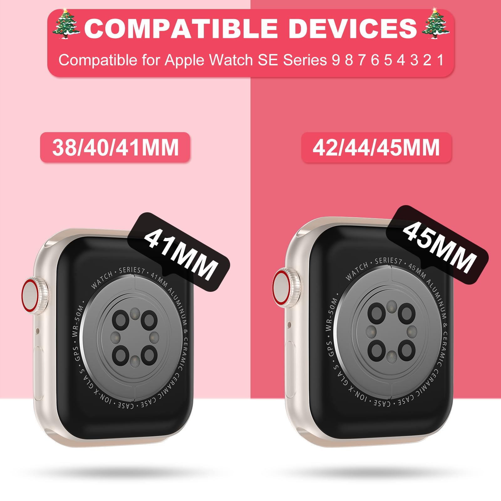 Xyf Compatible For Crystal Clear Apple Watch Bands, 45Mm 44Mm 42Mm Bumper Case For Men Women Jelly Sport Case Band For Iwatch Ul