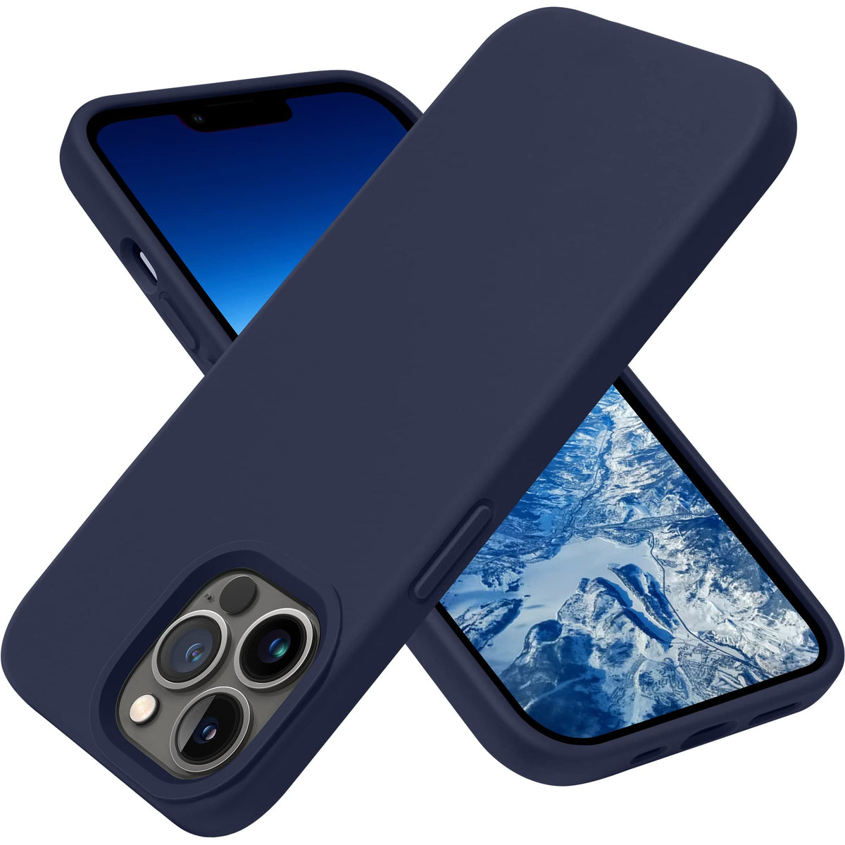 Otofly Compatible With Iphone 13 Pro Case,Ultra Slim Fit Iphone Case Liquid Silicone Gel Cover With Full Body Protection Anti-Sc