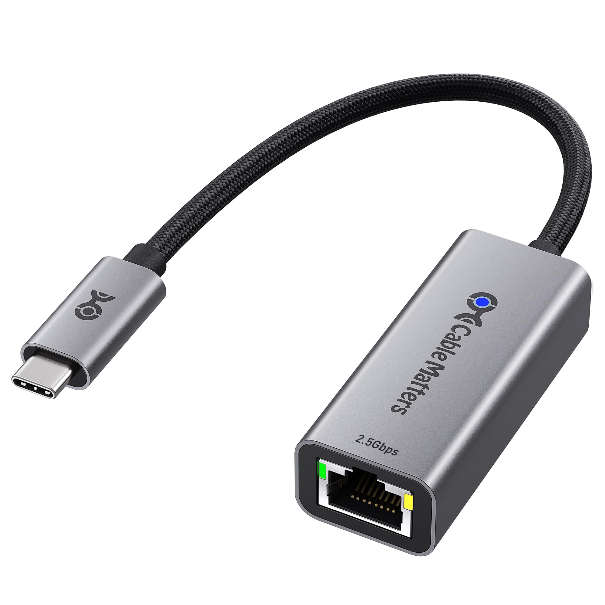 Cable Matters USB C to 2.5Gb Ethernet Adapter, 2.5 Gigabit Network Speed
