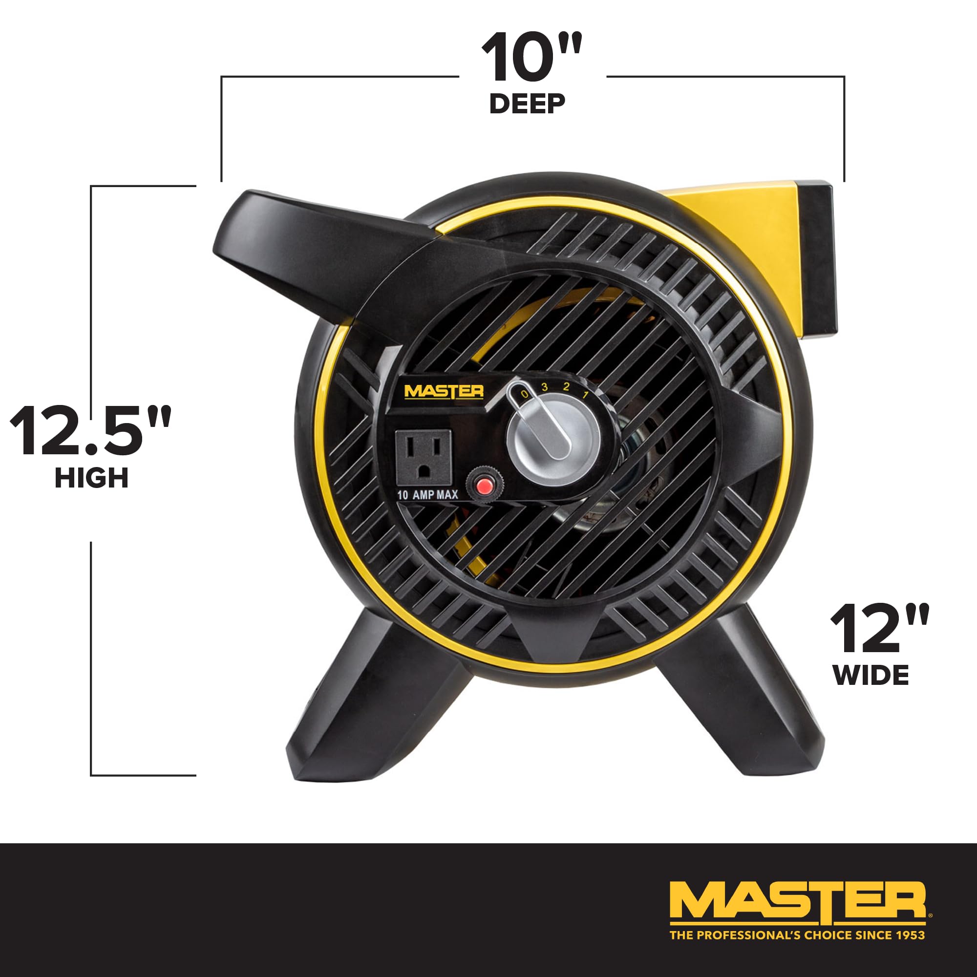 Master High Velocity Pivoting Head Blower Fan   Utility Air Mover For Drying Or Ventilating Home Or Construction Site. Daisy Cha