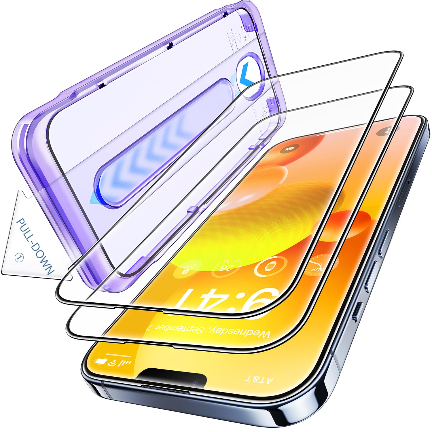 Opxyl Unbreakable 9H+ Glass For Iphone 13 Screen Protector [Military Grade Shatterproof][Full Coverage Protection] Hd Screen Pro