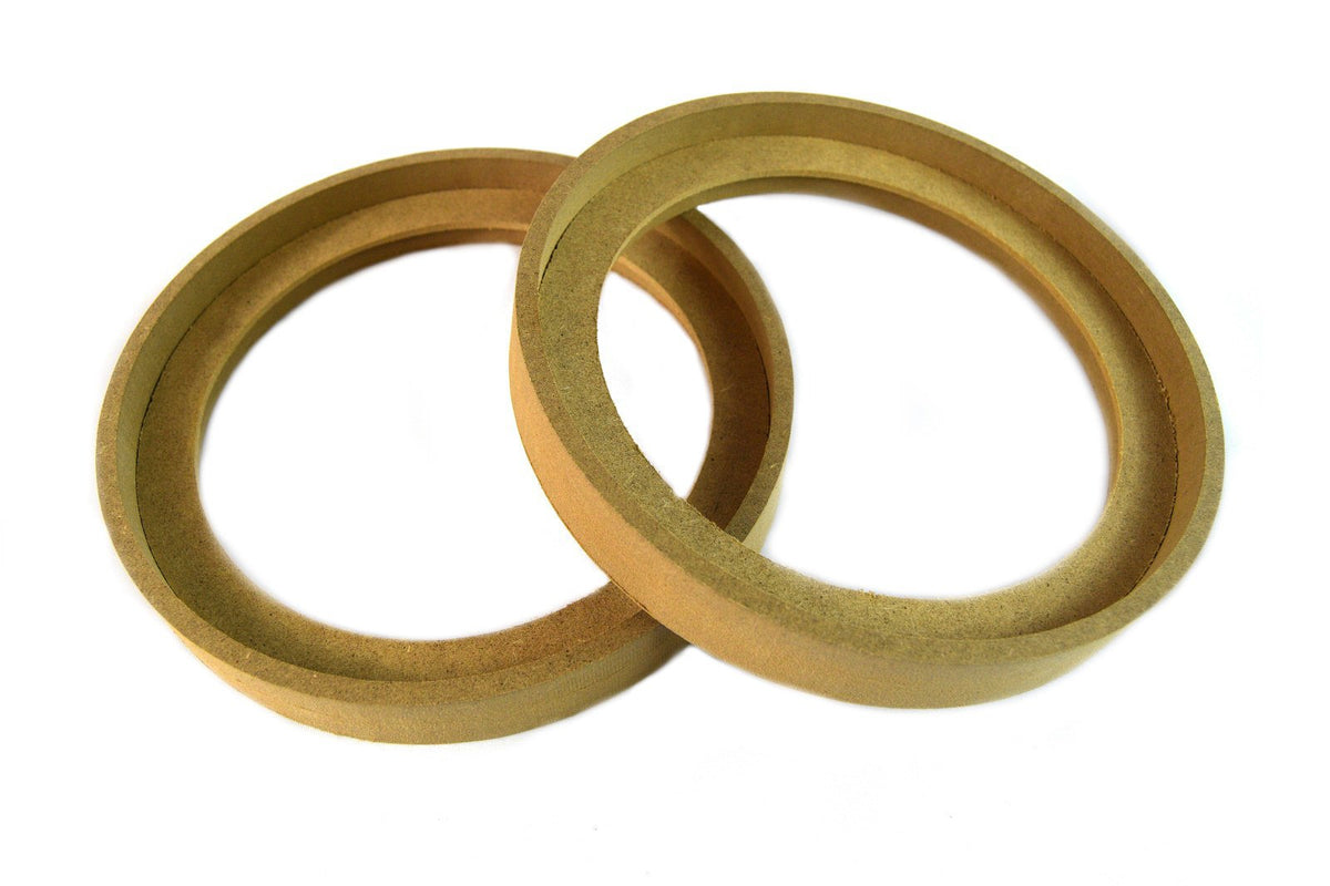 Audiopipe 1 Pair 8' Ring 8Bz Universal Mdf Speaker Rings With Recess Bezel Mounting Spacer Recessed