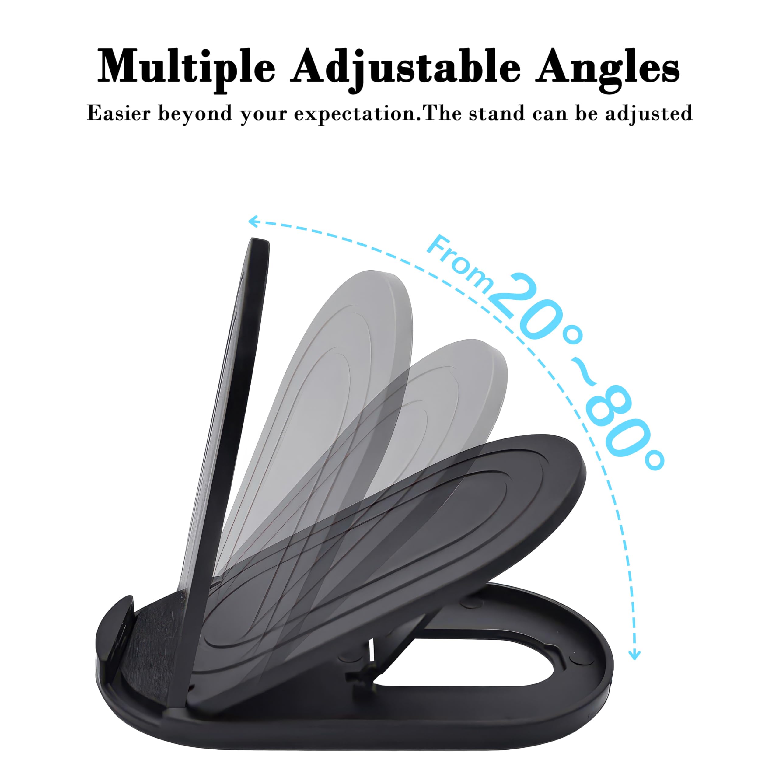 Hzzadzxw Portable Cell Phone Stand Holder For Desk, Foldable Pocket-Sized Mount, Adjustable Multi Angle Stand For Iphone 16 15 1