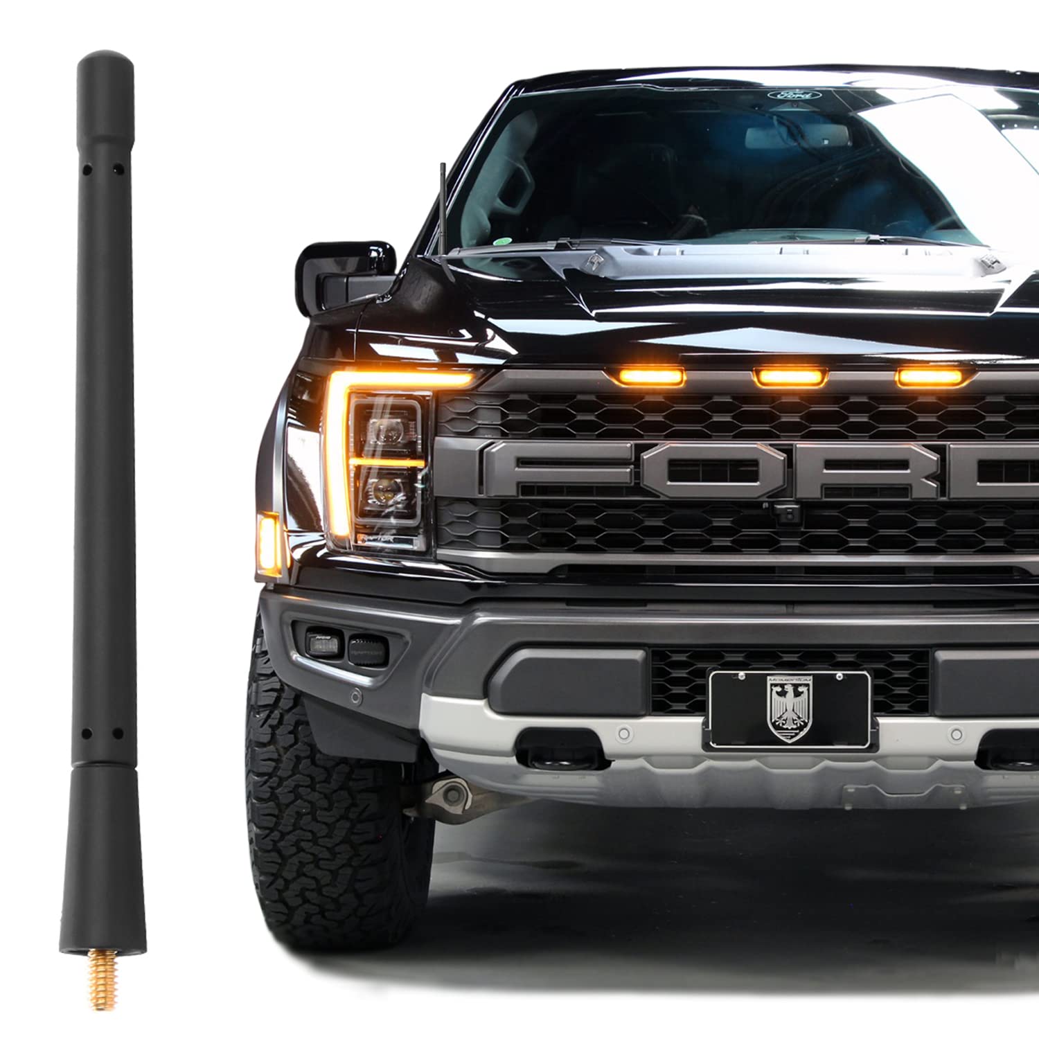 Ksaauto Short Antenna For Ford F150 F 150 Bronco 2009 2024, 7 Inch Ford F150 Antenna Pickup Truck Short Antenna Ford F150 Access