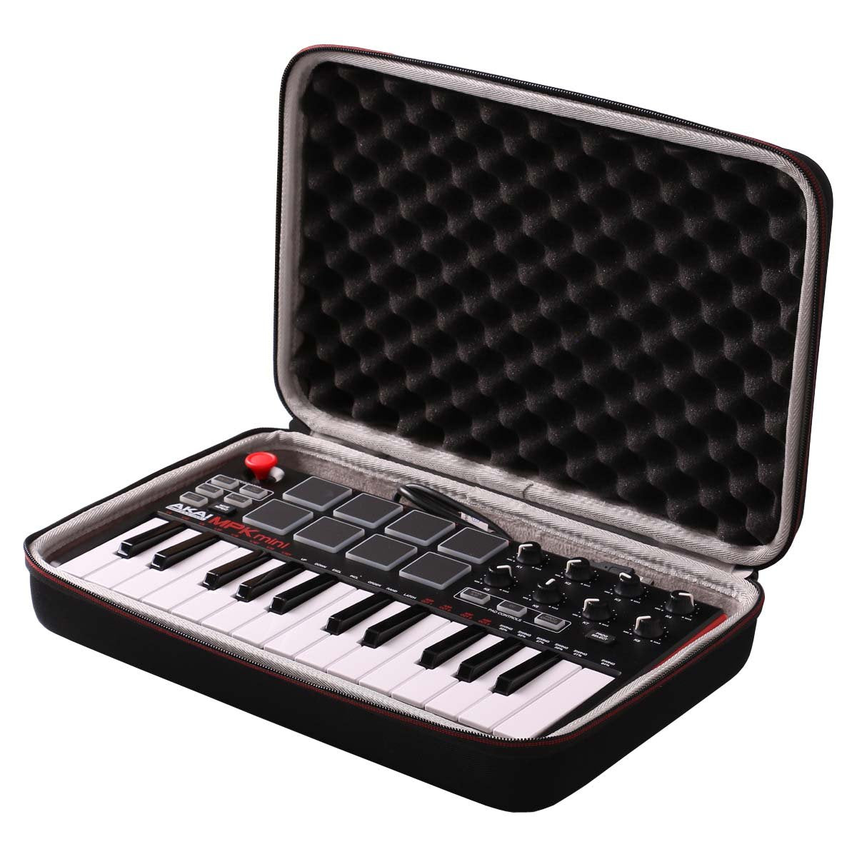 Ltgem Travel Hard Carrying Case For Akai Professional Mpk Mini Mk3 / Mpk Mini Play Mk3 / Mpk Mini Mkii/Mpk Mini Play   25 Key Us
