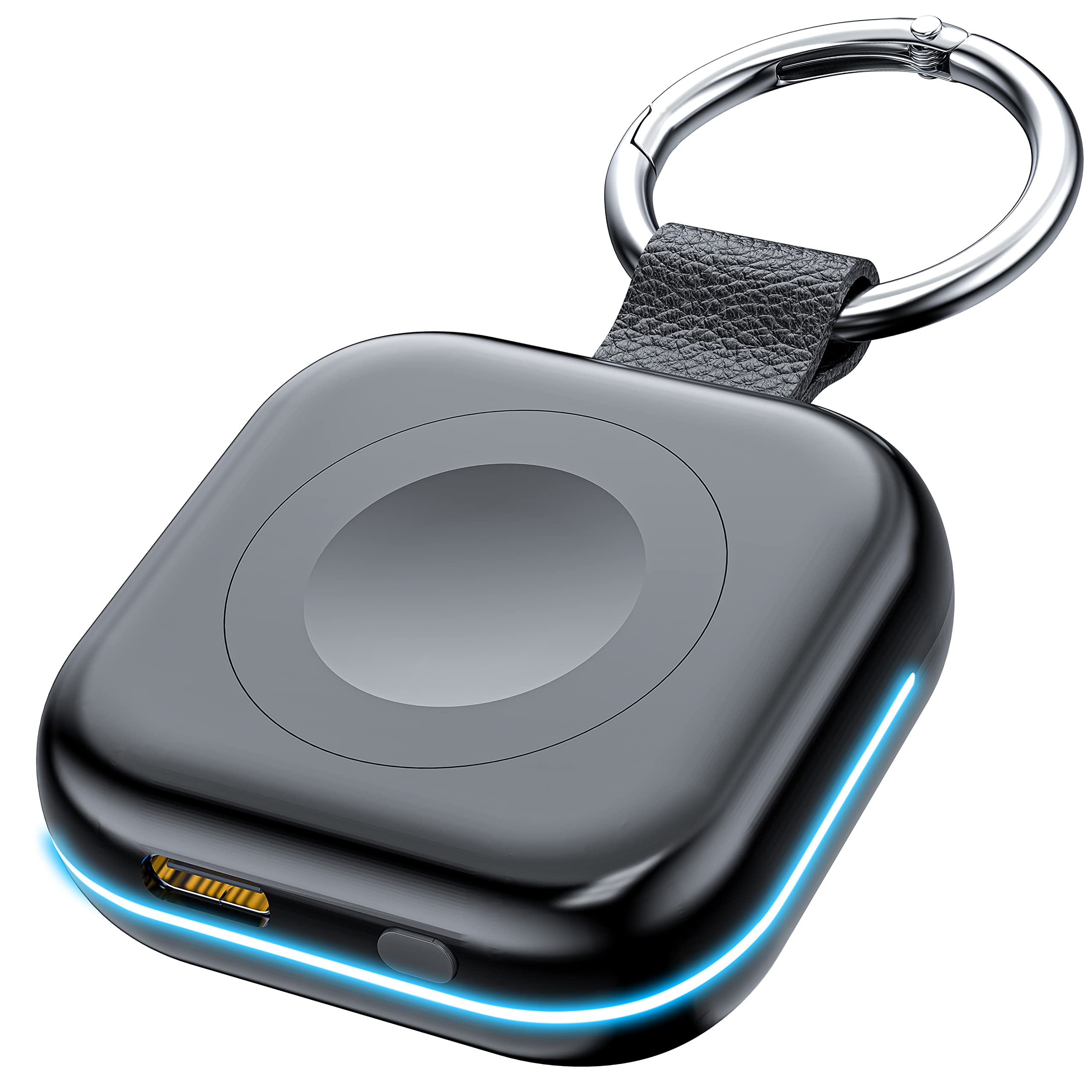 Huoto Portable Charger For Apple Watch,Wireless Magnetic Iwatch Charger 1200Mah Power Bank Travel Keychain Accessories Smart Cha