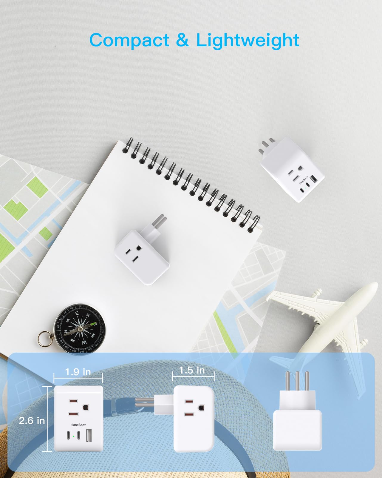 2 Pack Switzerland Travel Plug Adapter, Swiss Outlet Adapter With 3 Outlets 3 Usb Charging Ports(2 Usb C), Type J Power Adapter,