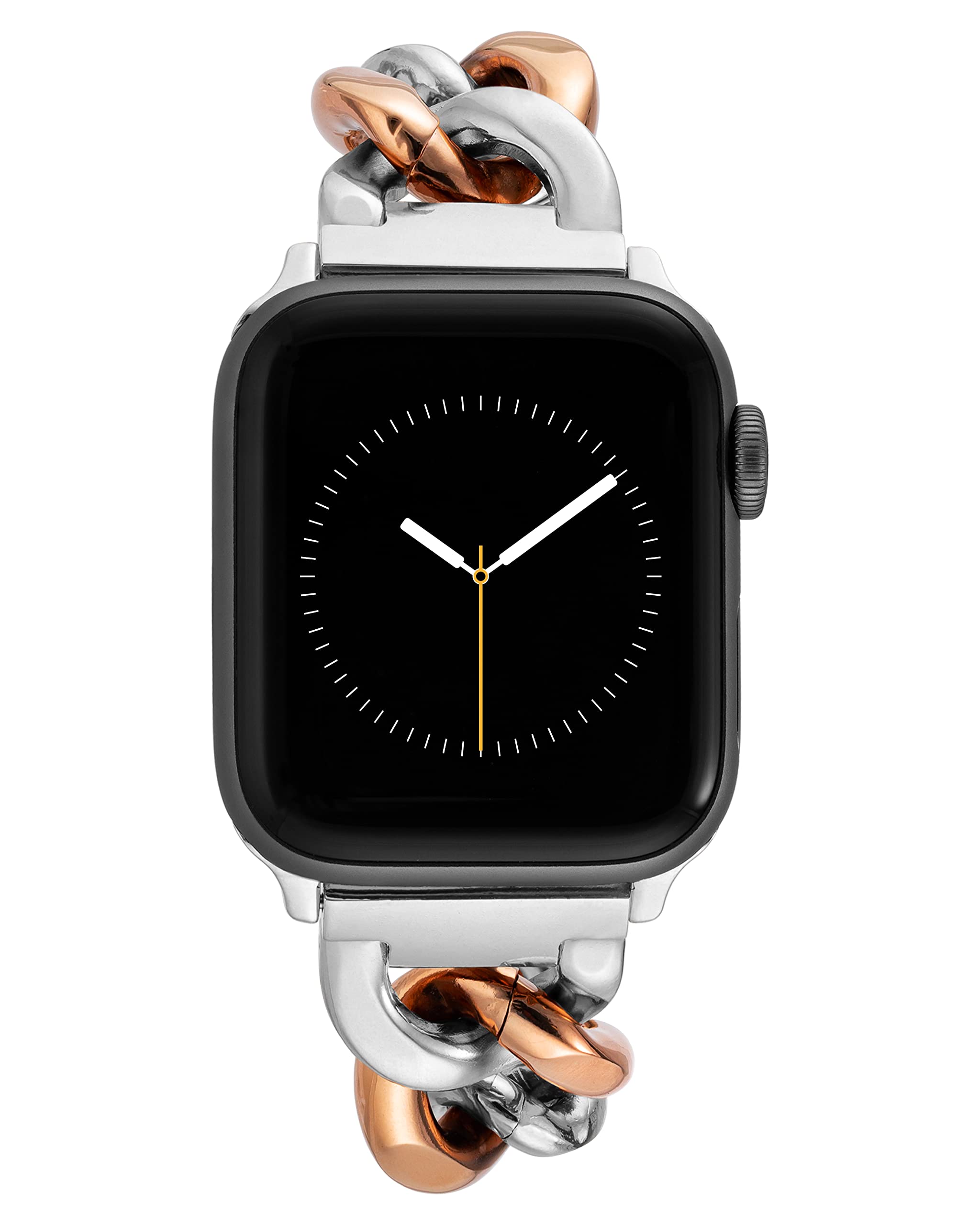 Anne Klein Fashion Chain Bracelet For Apple Watch, Secure, Adjustable, Apple Watch Replacement Band, Fits Most Wrists (42/44/45M